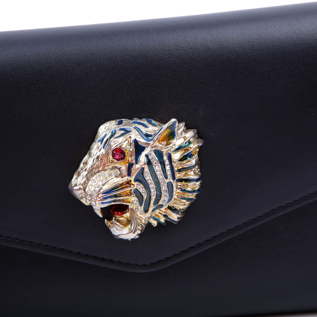 Gucci 576532 Rajah Broadway Clutch Black