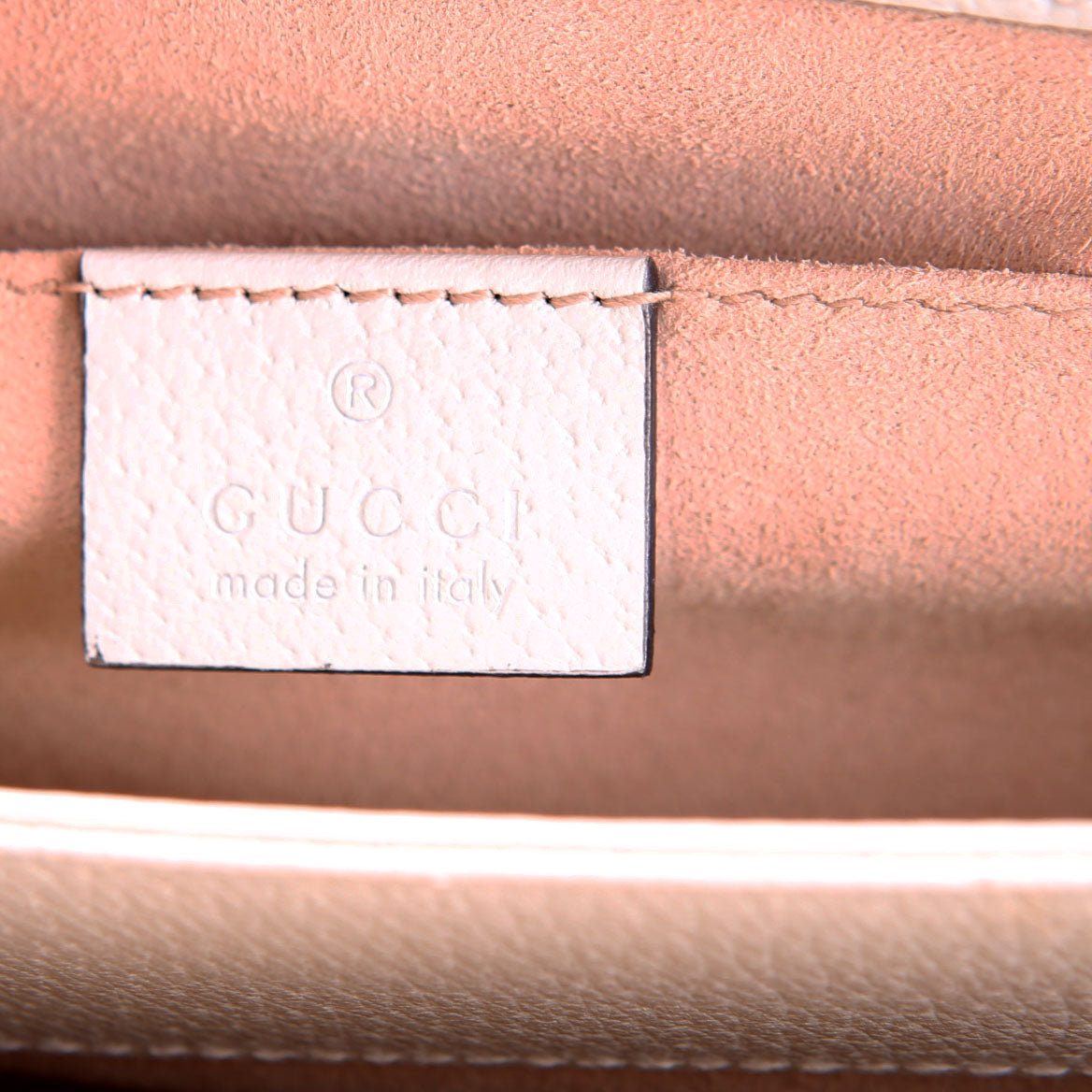 Gucci 503877 GG Supreme Flora Ophidia Small Chain White