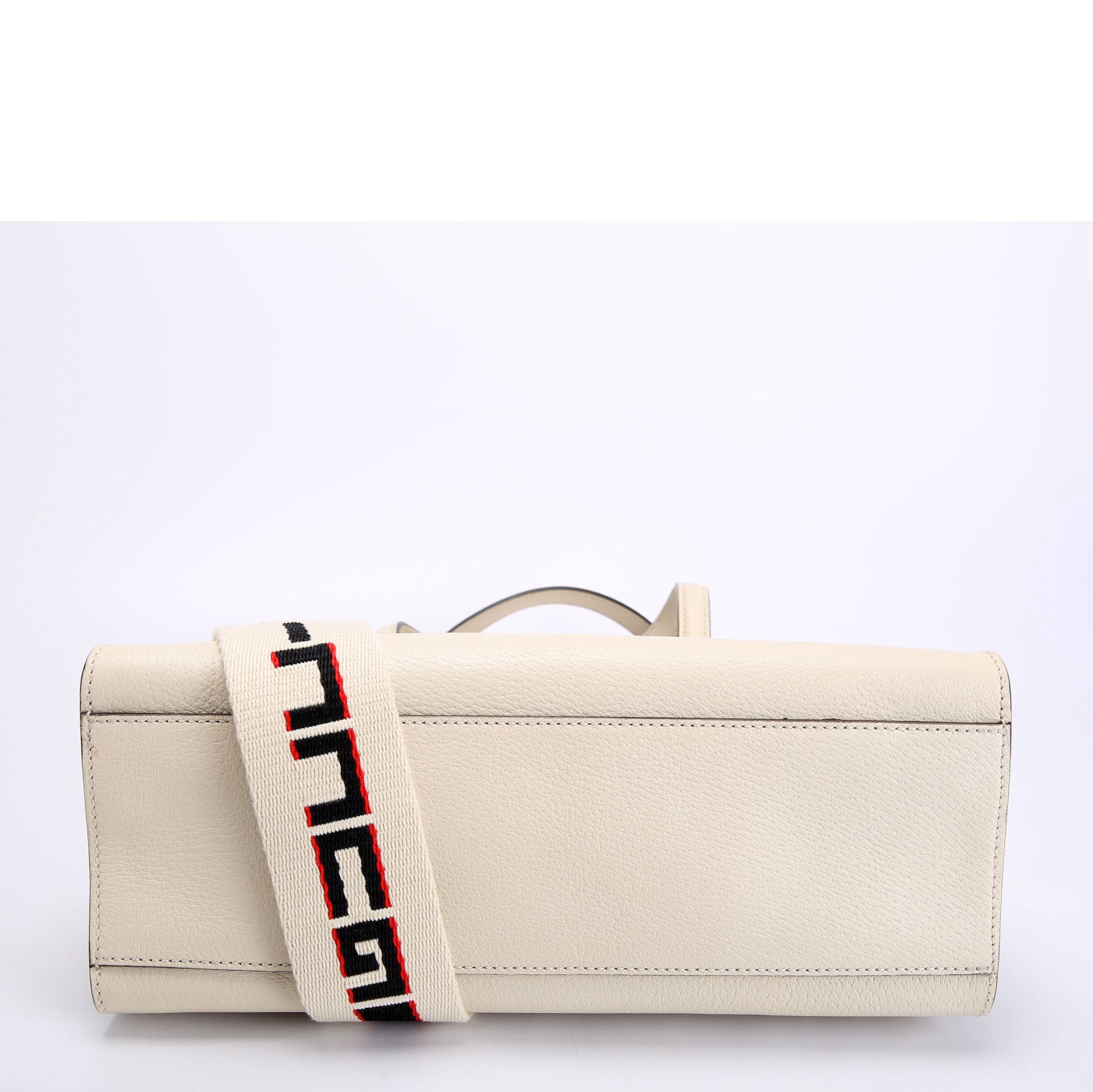 Gucci 505344 Totem Web Butterfly Top Handle Medium White