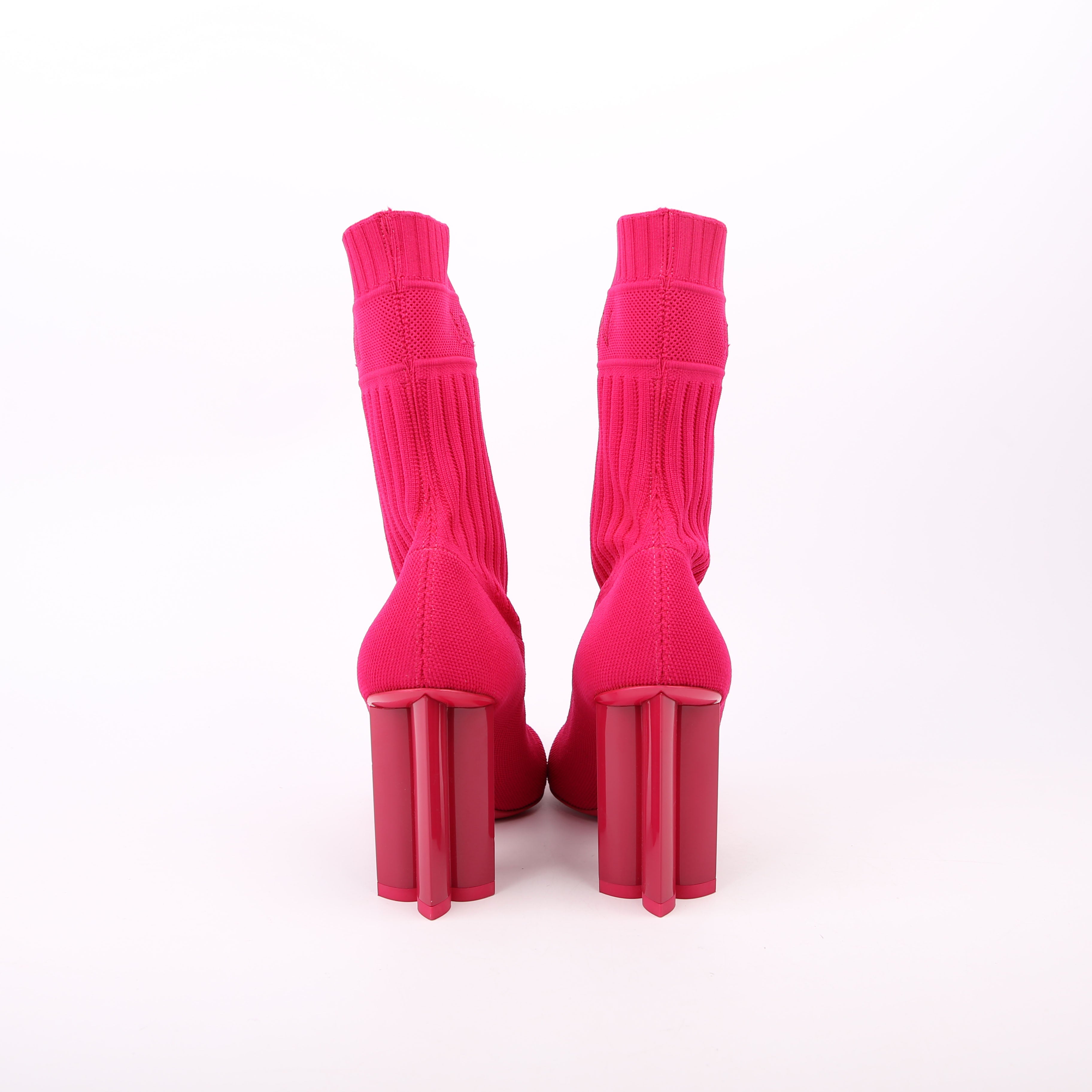 Louis Vuitton Silhouette Ankle Booties Size 37 Pink