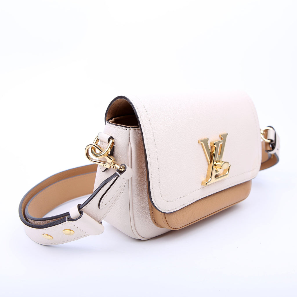 Louis Vuitton Lockme Tender Supple Calfskin Cream