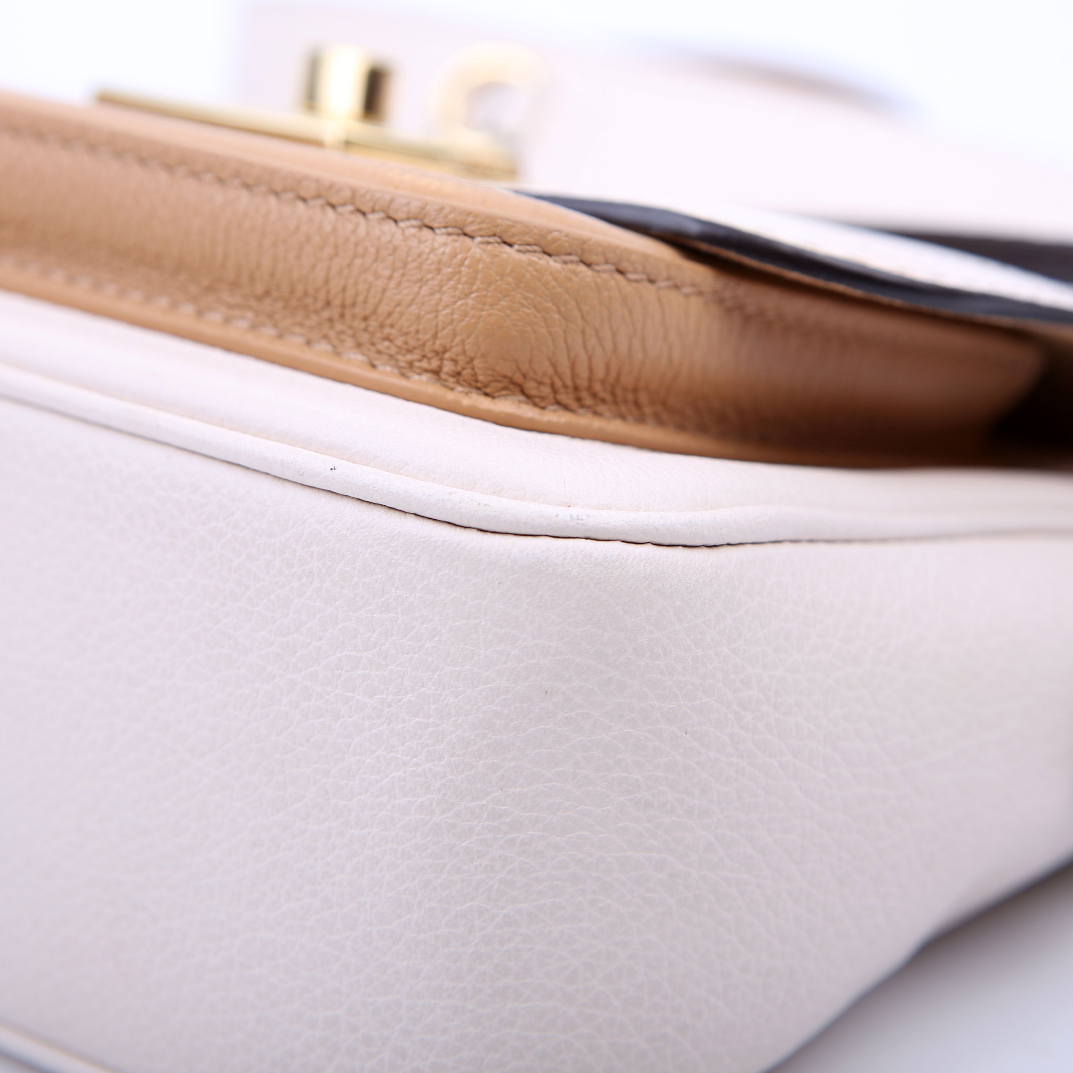 Louis Vuitton Lockme Tender Supple Calfskin Cream