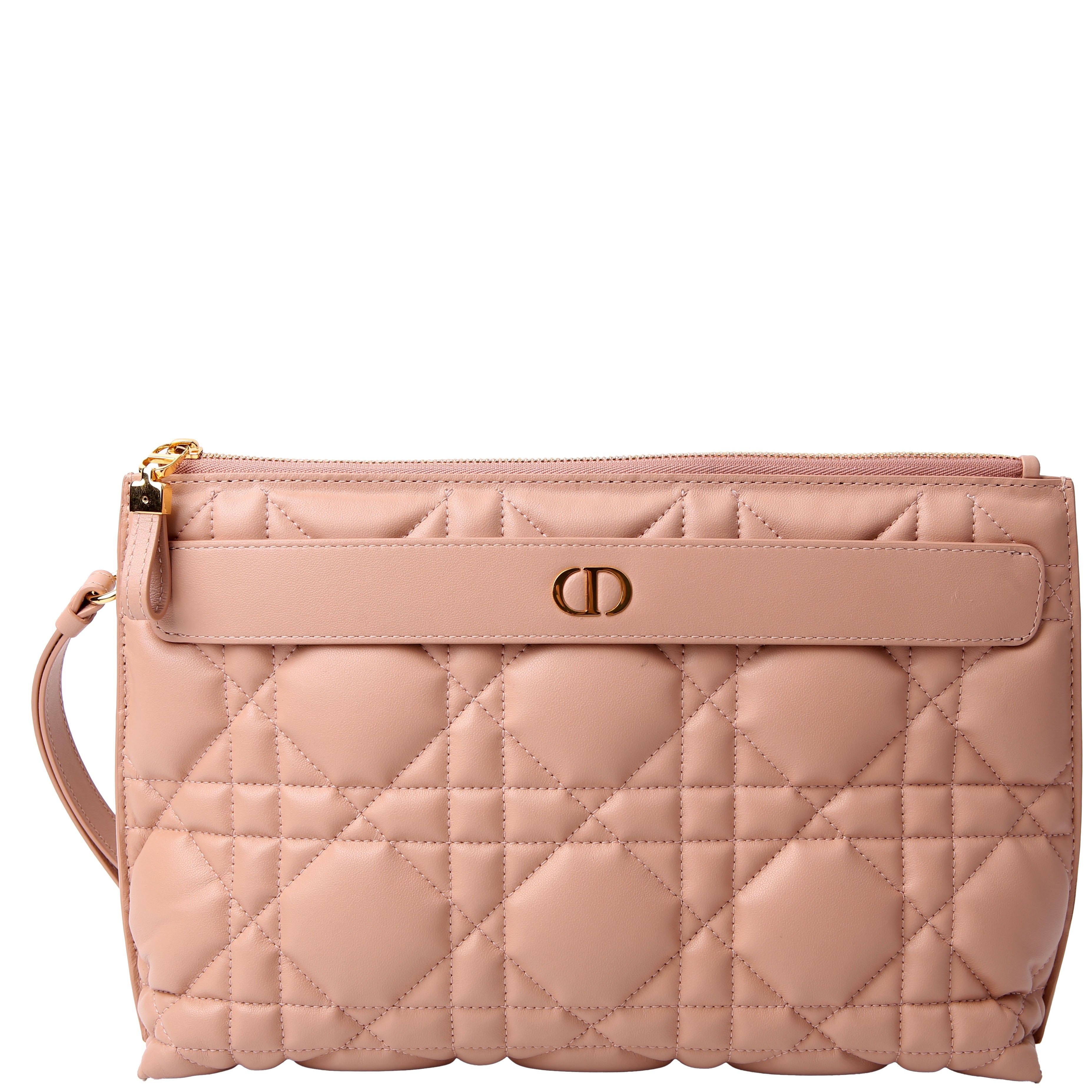 Christian Dior Macrocannage Caro D-Every Pouch Large Tan