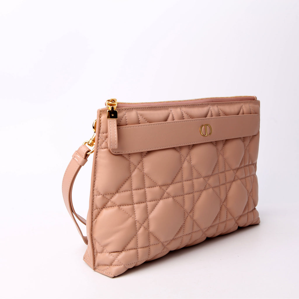 Christian Dior Macrocannage Caro D-Every Pouch Large Tan