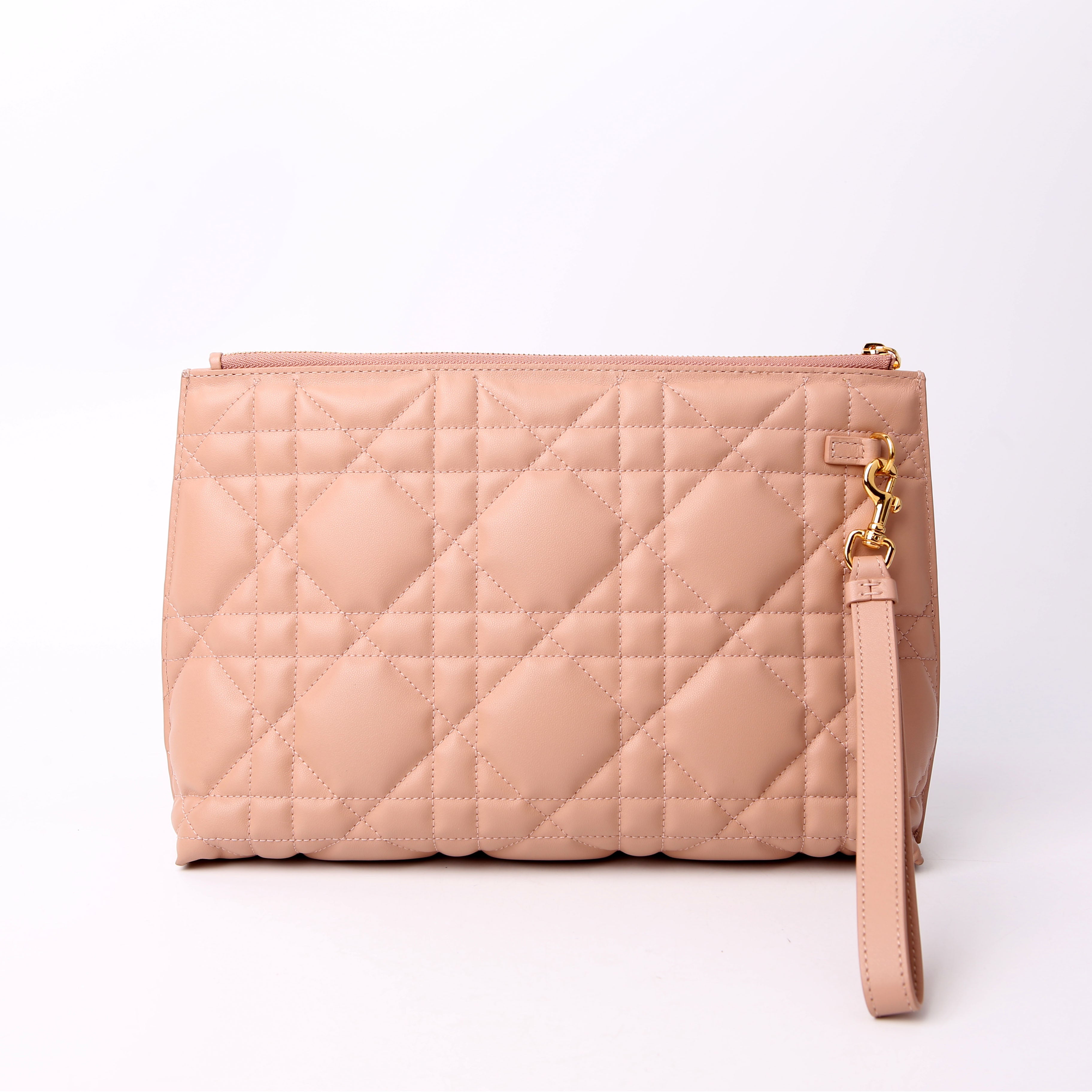 Christian Dior Macrocannage Caro D-Every Pouch Large Tan