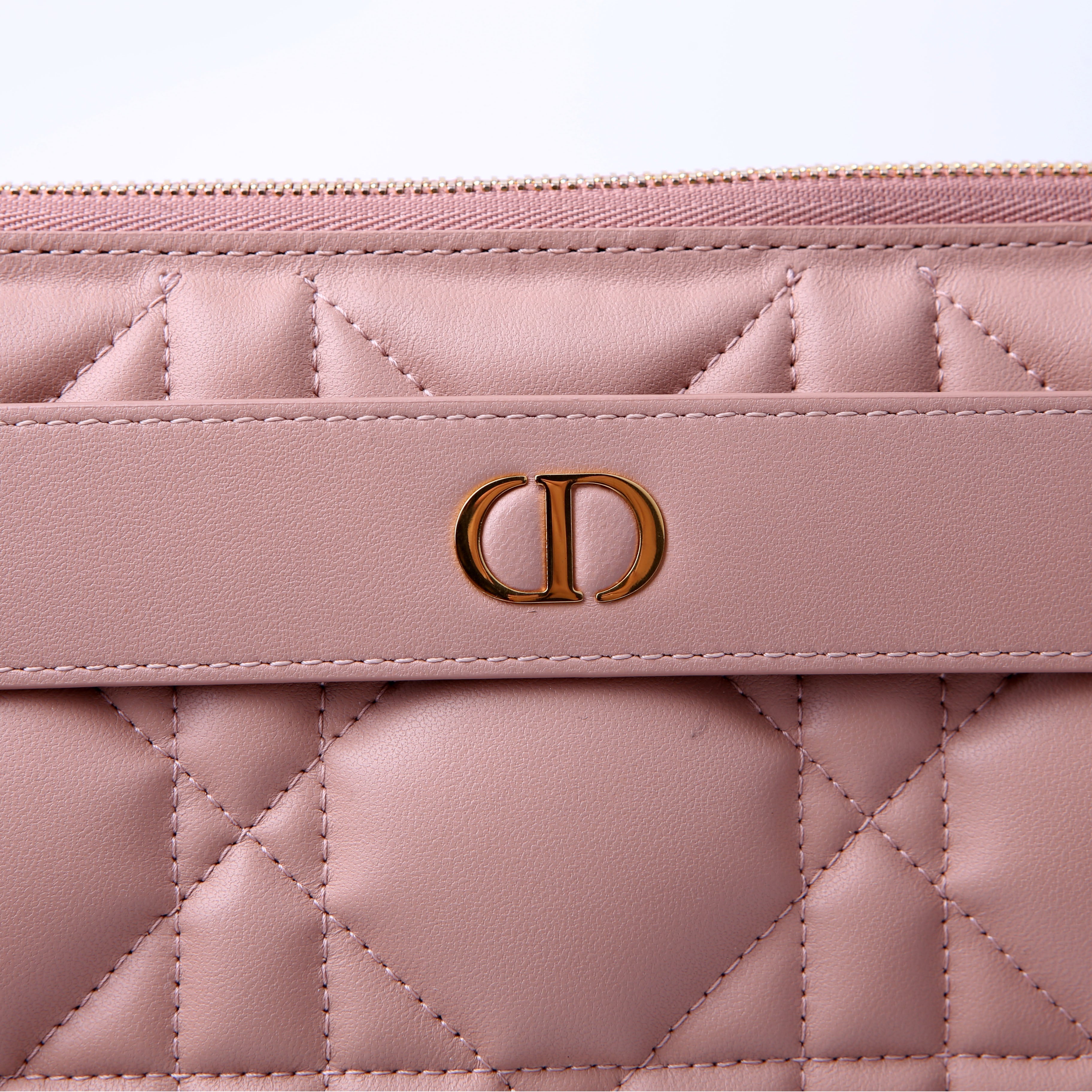 Christian Dior Macrocannage Caro D-Every Pouch Large Tan