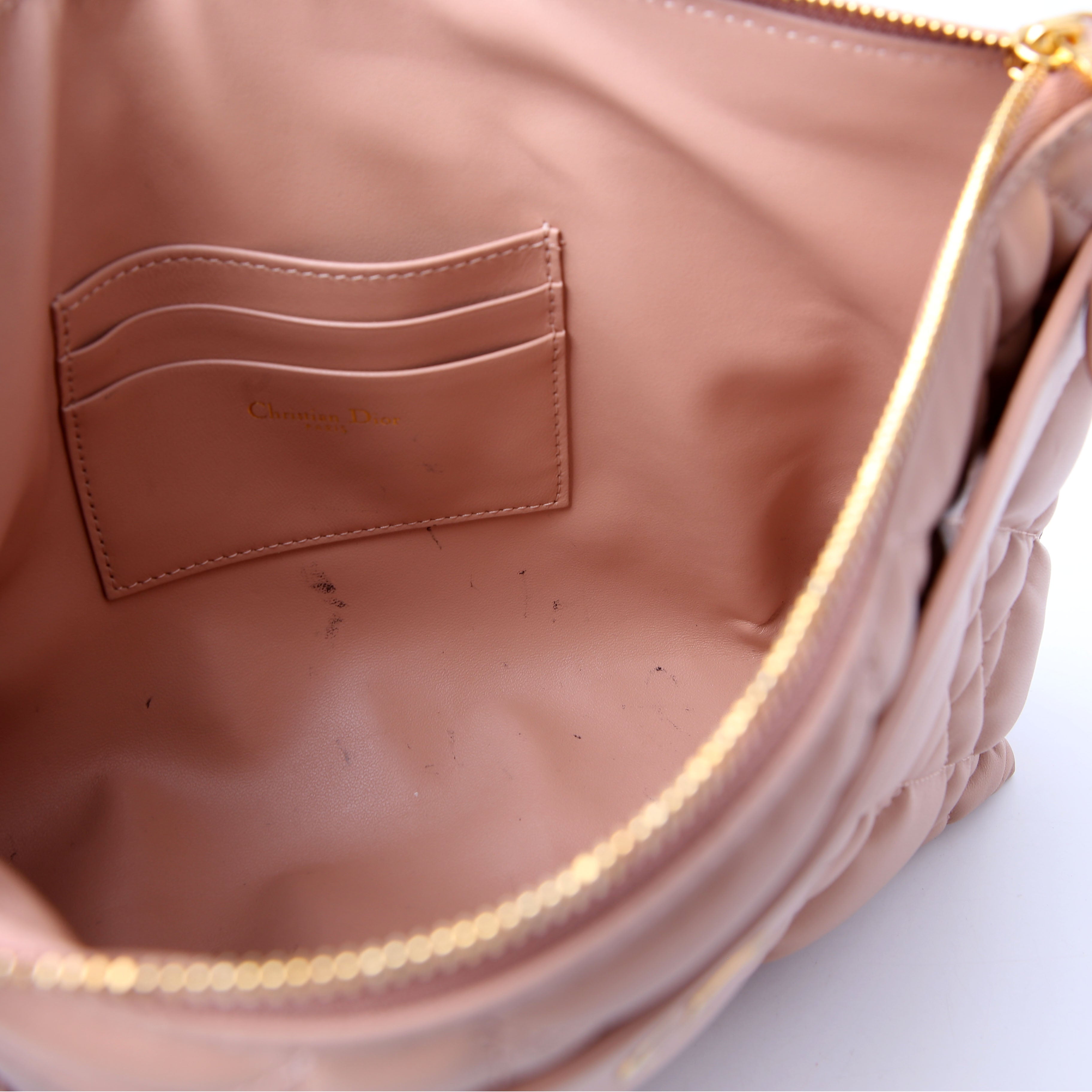 Christian Dior Macrocannage Caro D-Every Pouch Large Tan