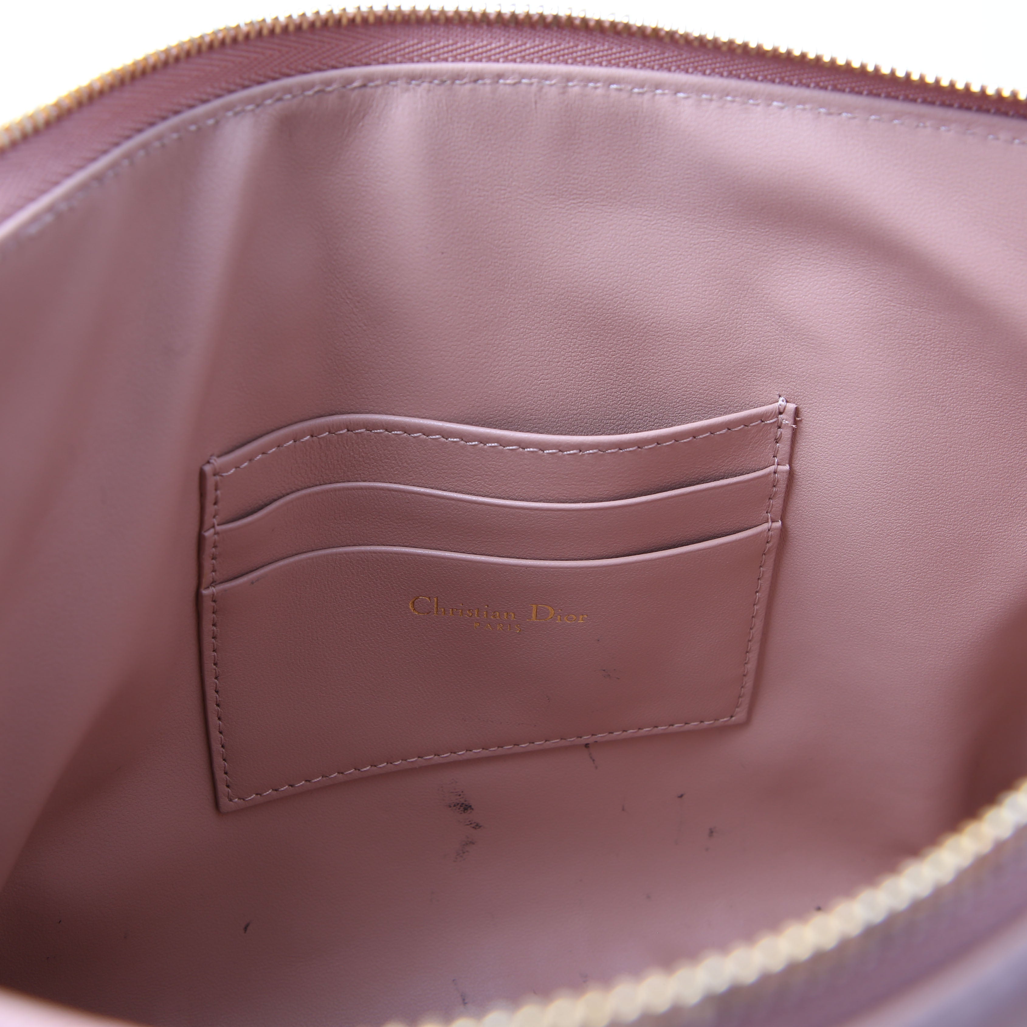 Christian Dior Macrocannage Caro D-Every Pouch Large Tan