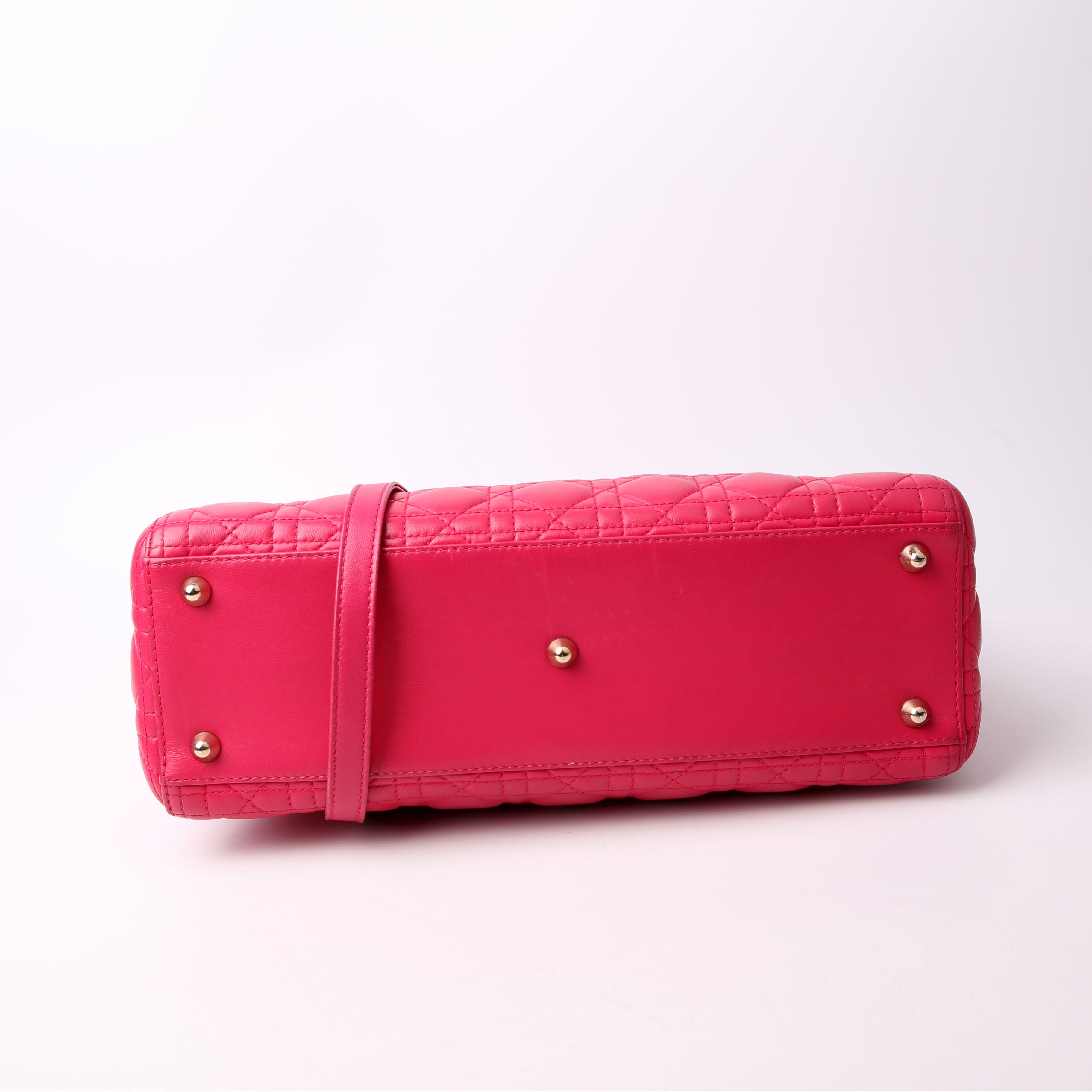 Christian Dior Lady Dior Large Lambskin Pink