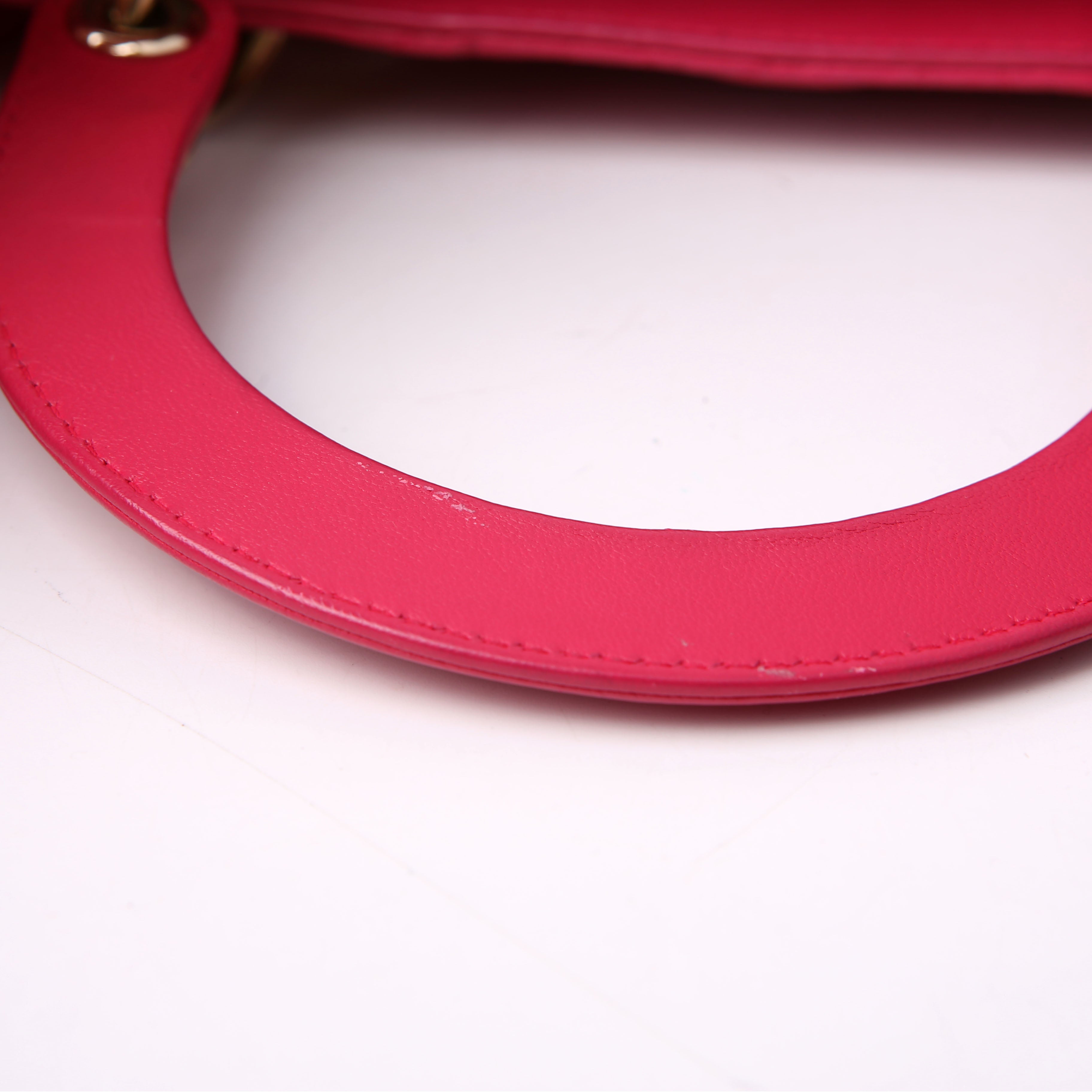 Christian Dior Lady Dior Large Lambskin Pink