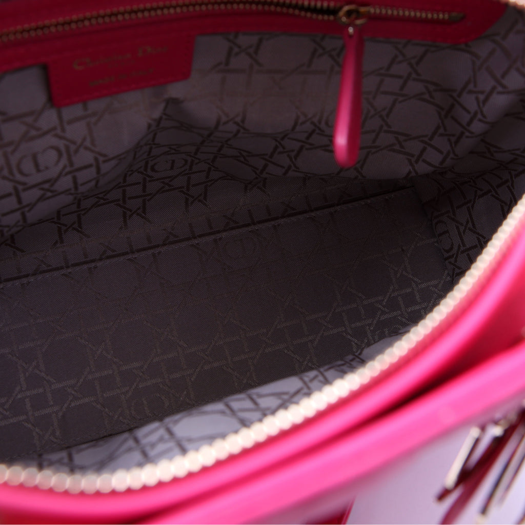 Christian Dior Lady Dior Large Lambskin Pink