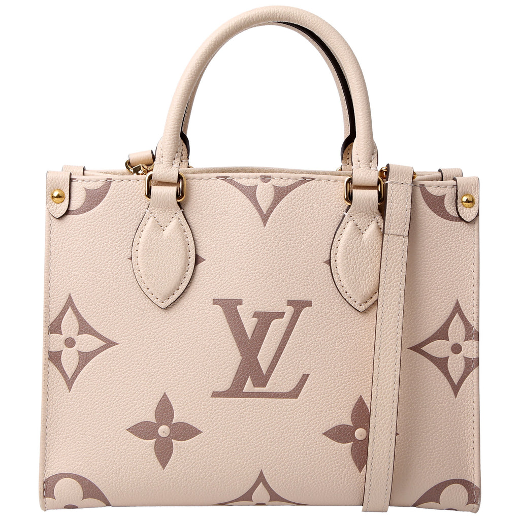 Louis Vuitton ONTHEGO PM Bicolor Empreinte Cream/Taupe