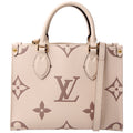 Louis Vuitton ONTHEGO PM Bicolor Empreinte Cream/Taupe