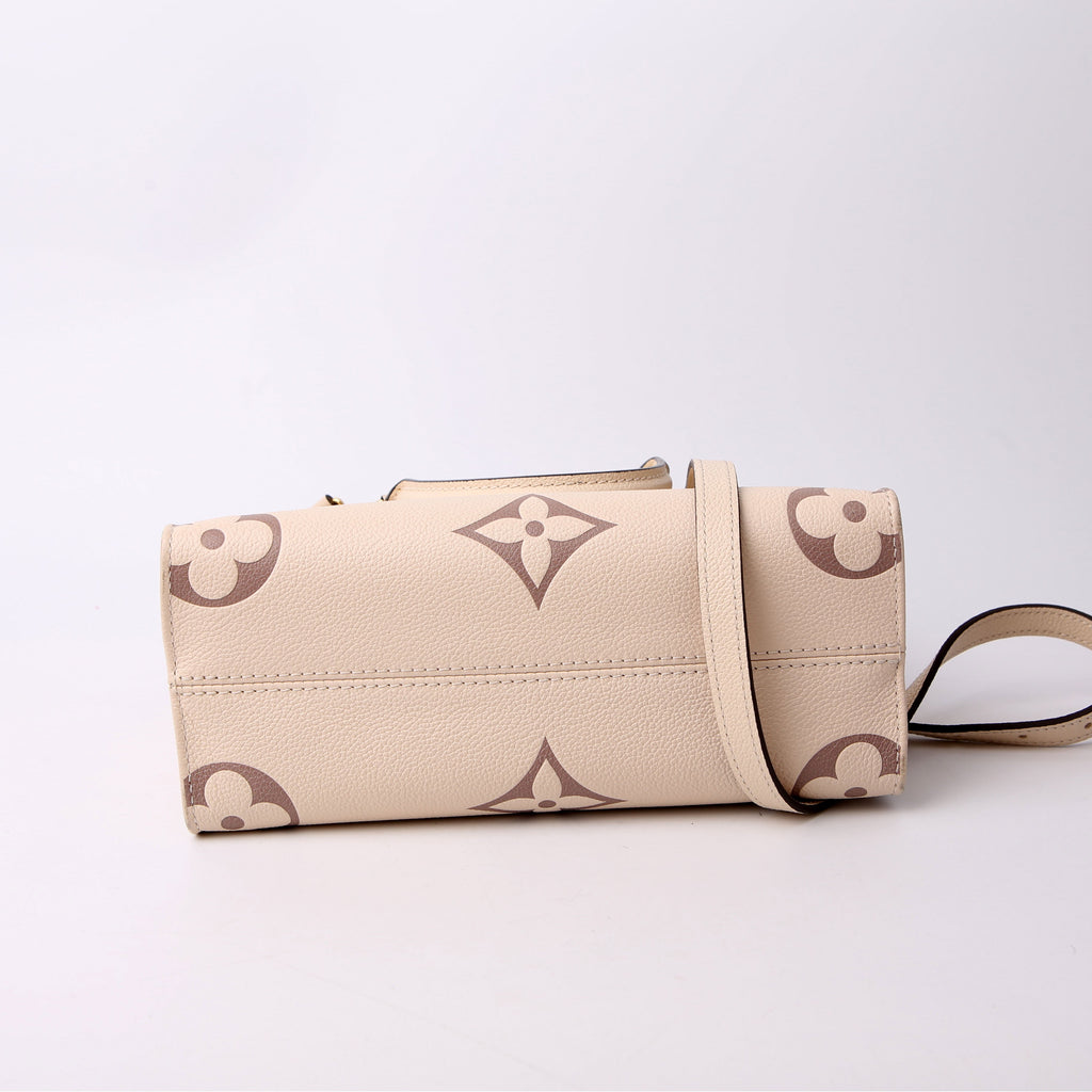 Louis Vuitton ONTHEGO PM Bicolor Empreinte Cream/Taupe