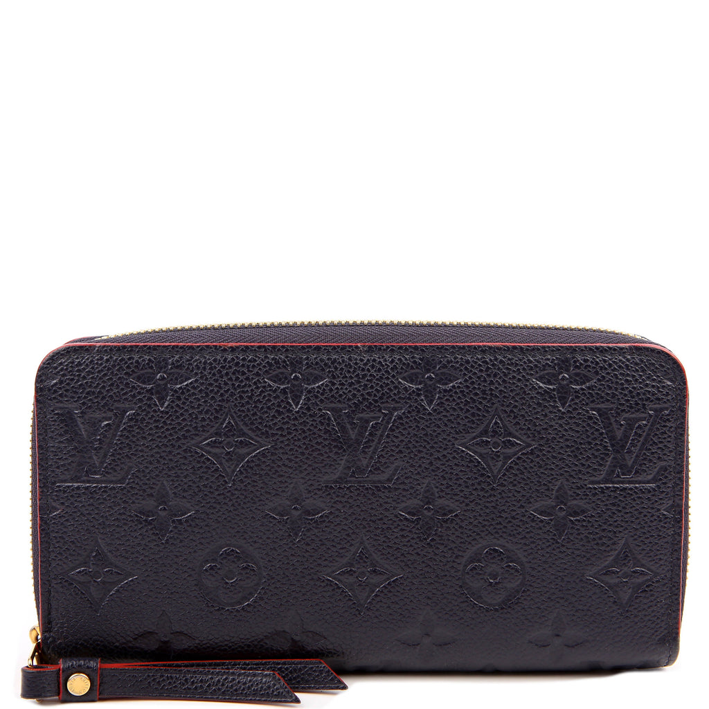 Louis Vuitton Zippy Wallet Empreinte Navy/Red