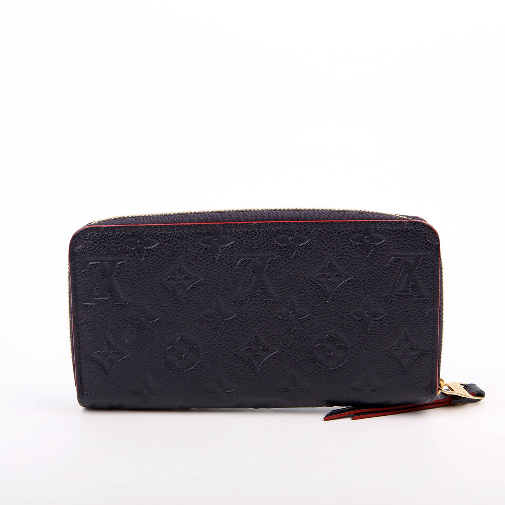 Louis Vuitton Zippy Wallet Empreinte Navy/Red