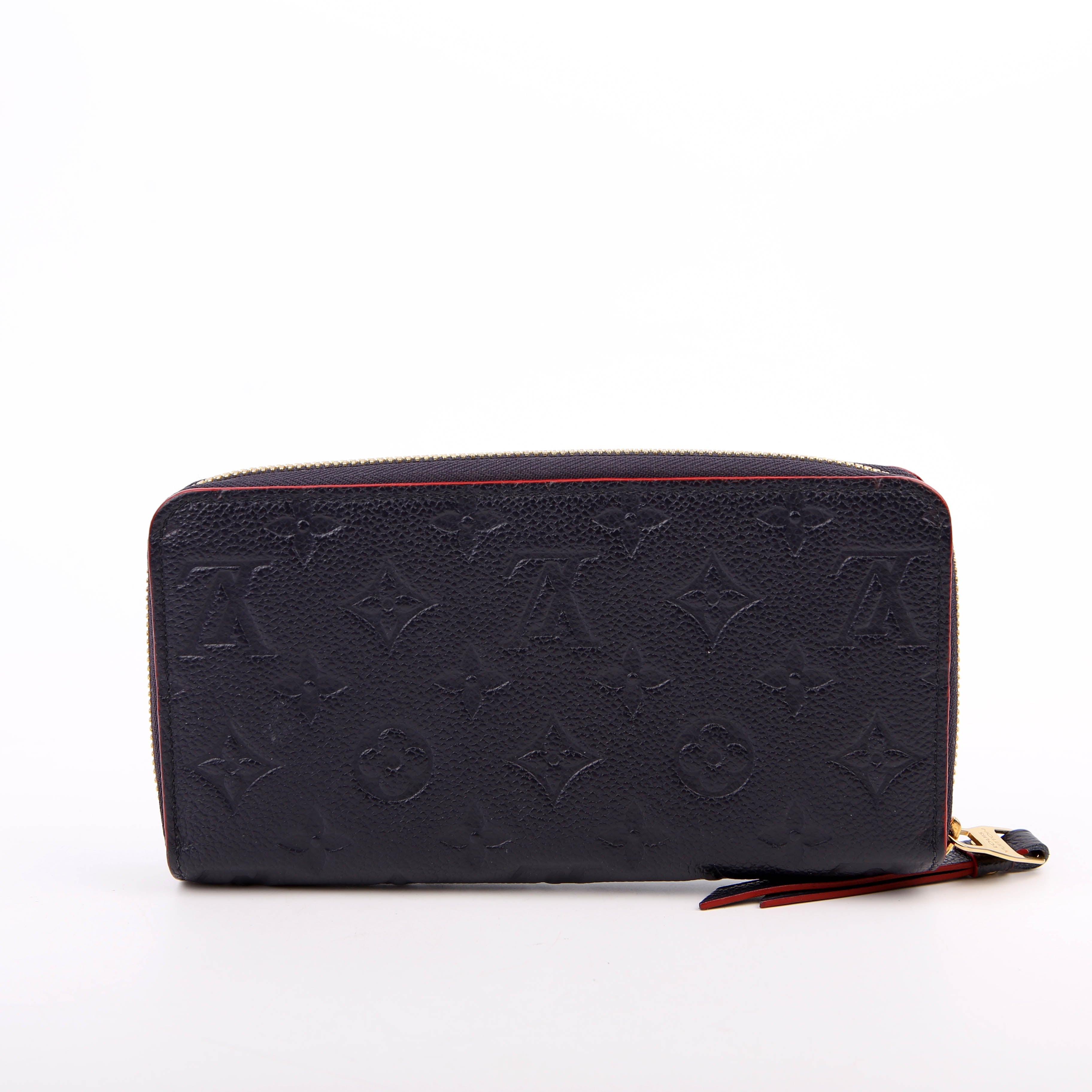 Louis Vuitton Zippy Wallet Empreinte Navy/Red