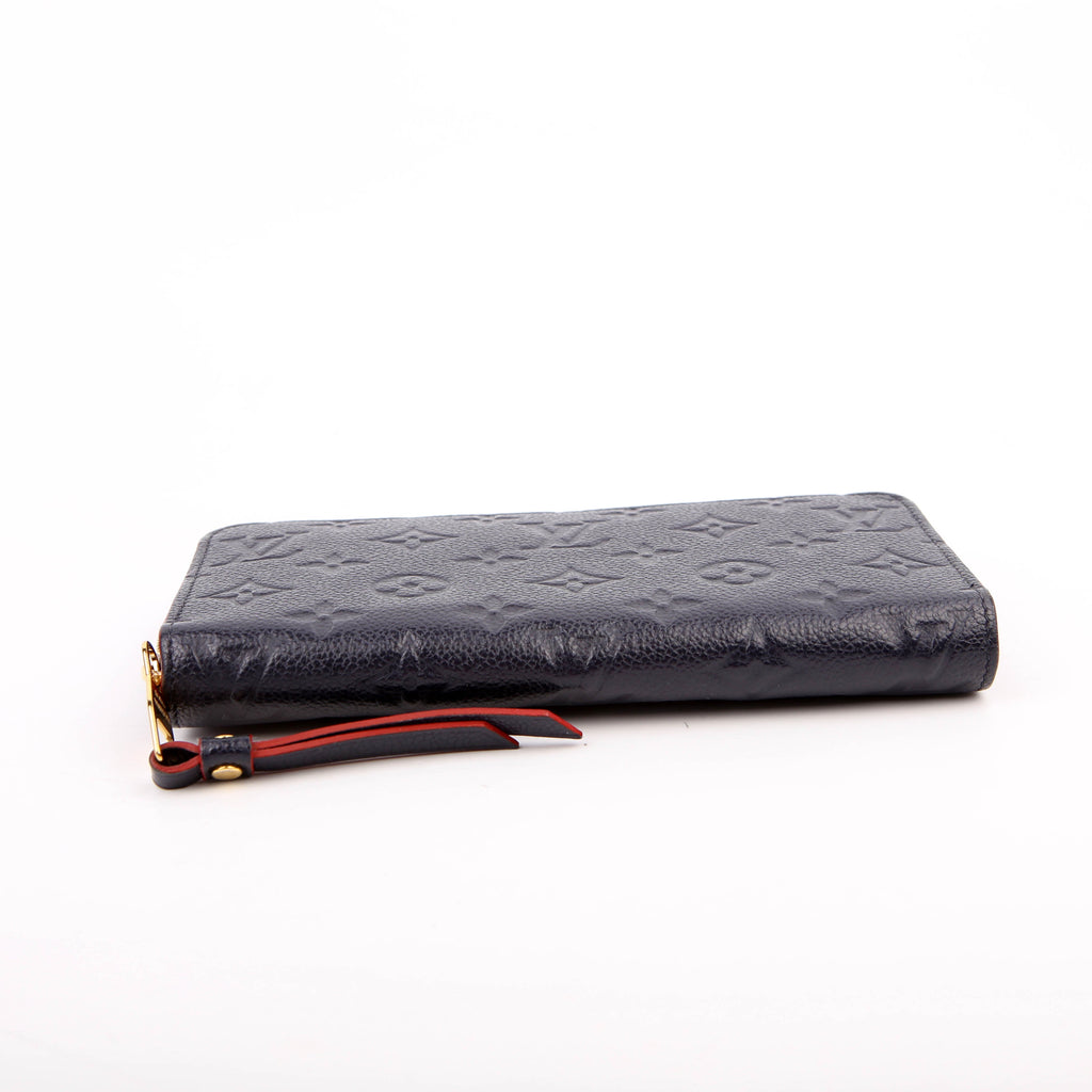 Louis Vuitton Zippy Wallet Empreinte Navy/Red