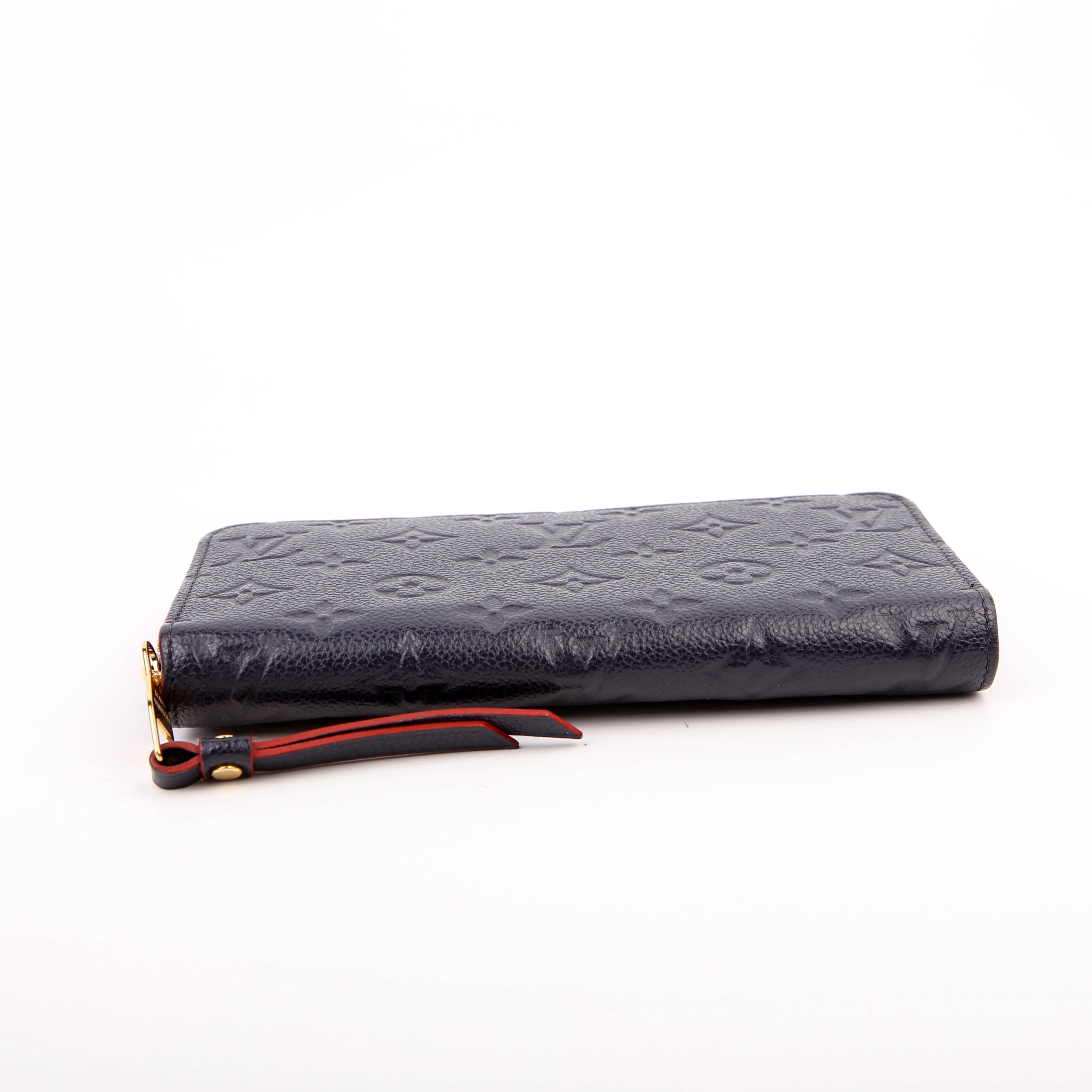 Louis Vuitton Zippy Wallet Empreinte Navy/Red
