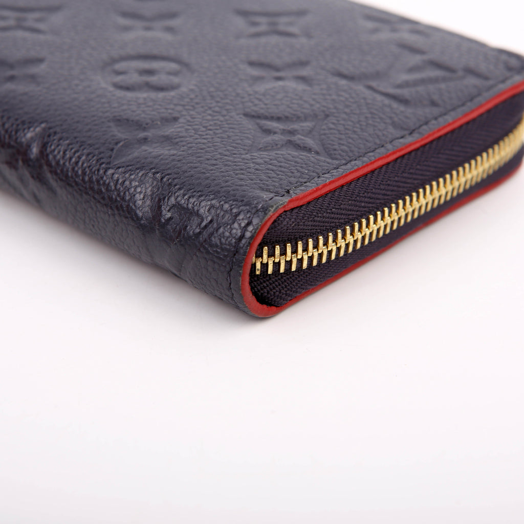 Louis Vuitton Zippy Wallet Empreinte Navy/Red