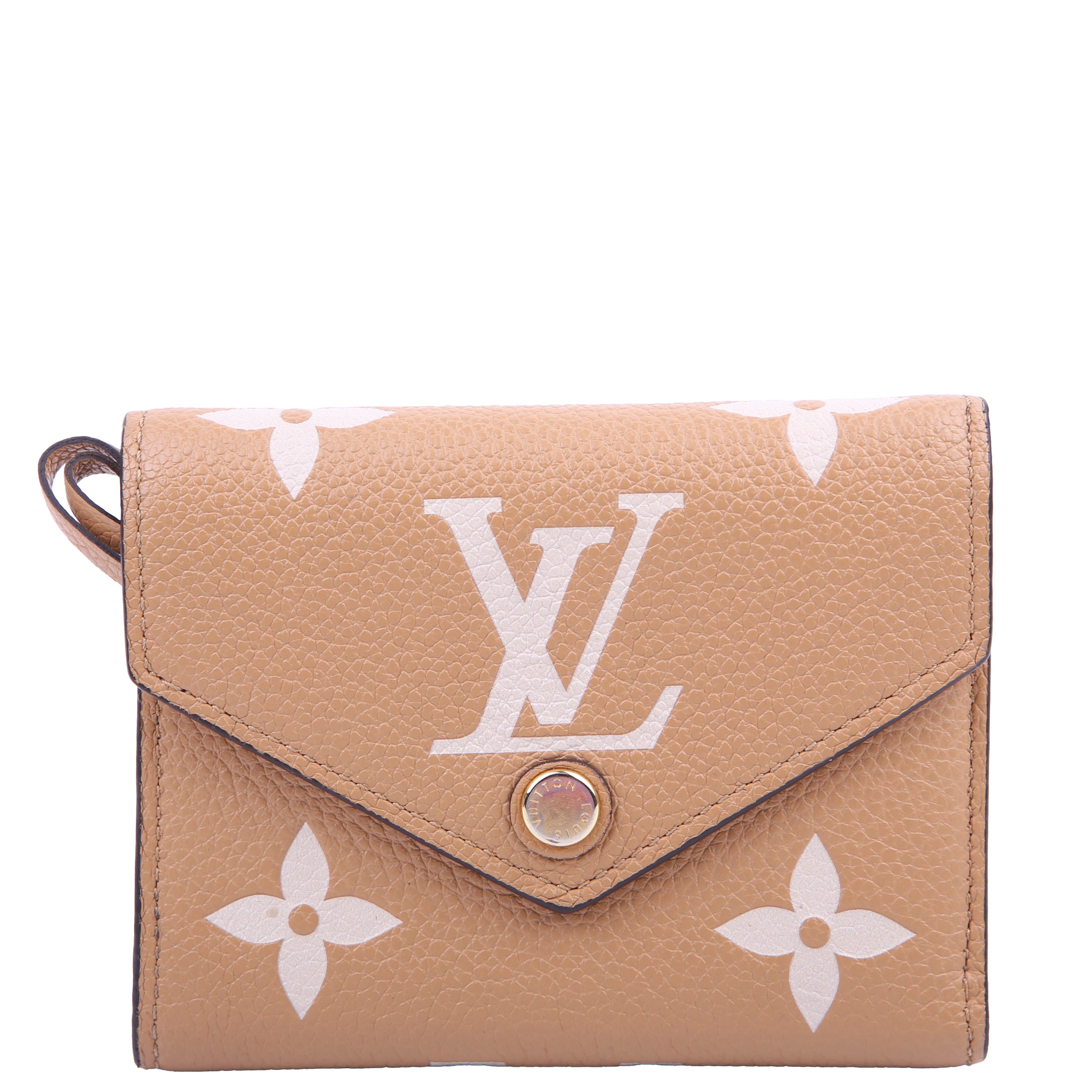 Louis Vuitton Victorine Wallet Bicolor Empreinte Tan