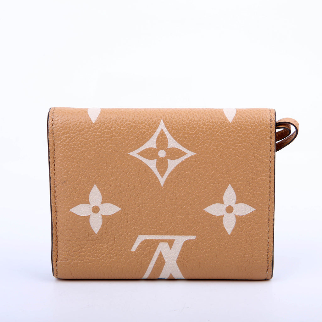 Louis Vuitton Victorine Wallet Bicolor Empreinte Tan