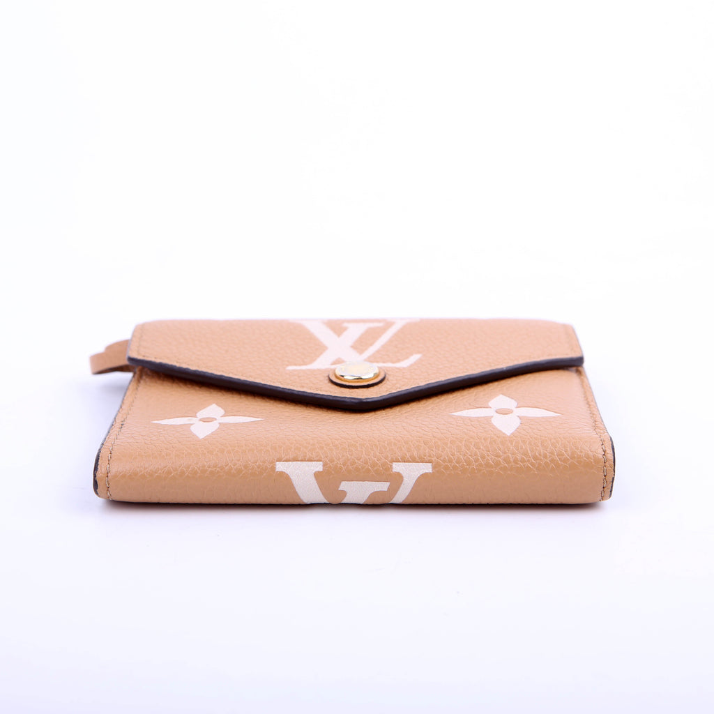 Louis Vuitton Victorine Wallet Bicolor Empreinte Tan