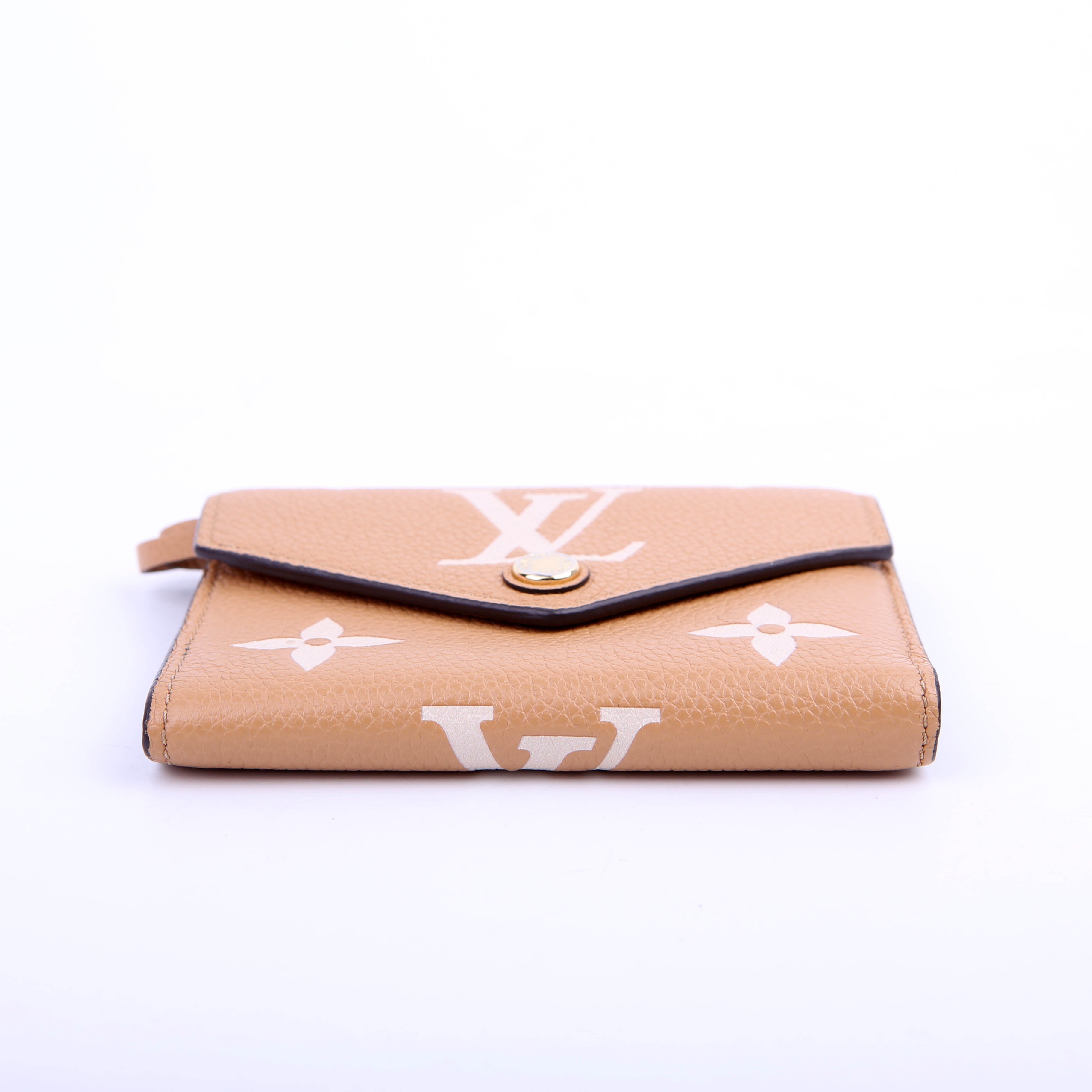 Louis Vuitton Victorine Wallet Bicolor Empreinte Tan