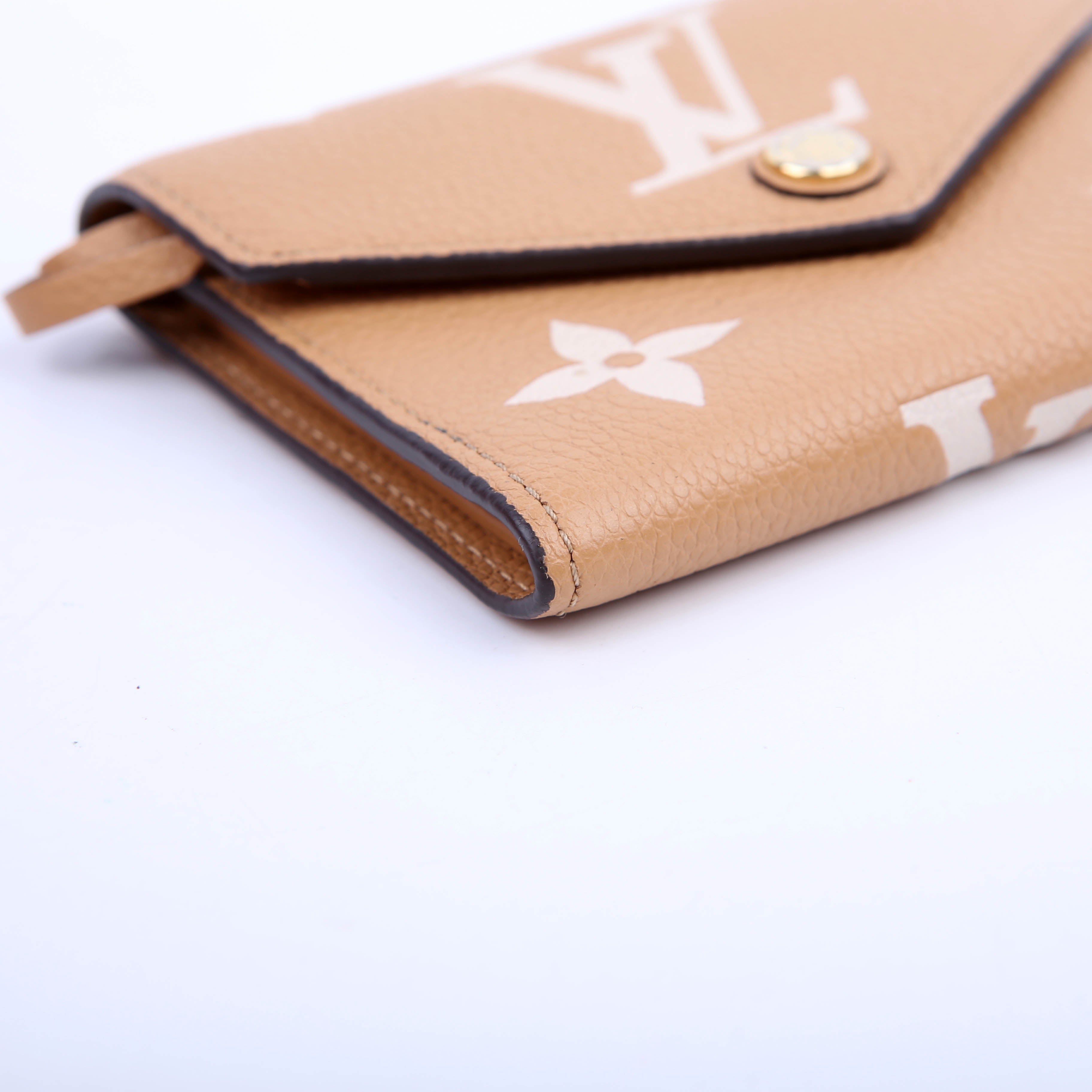Louis Vuitton Victorine Wallet Bicolor Empreinte Tan