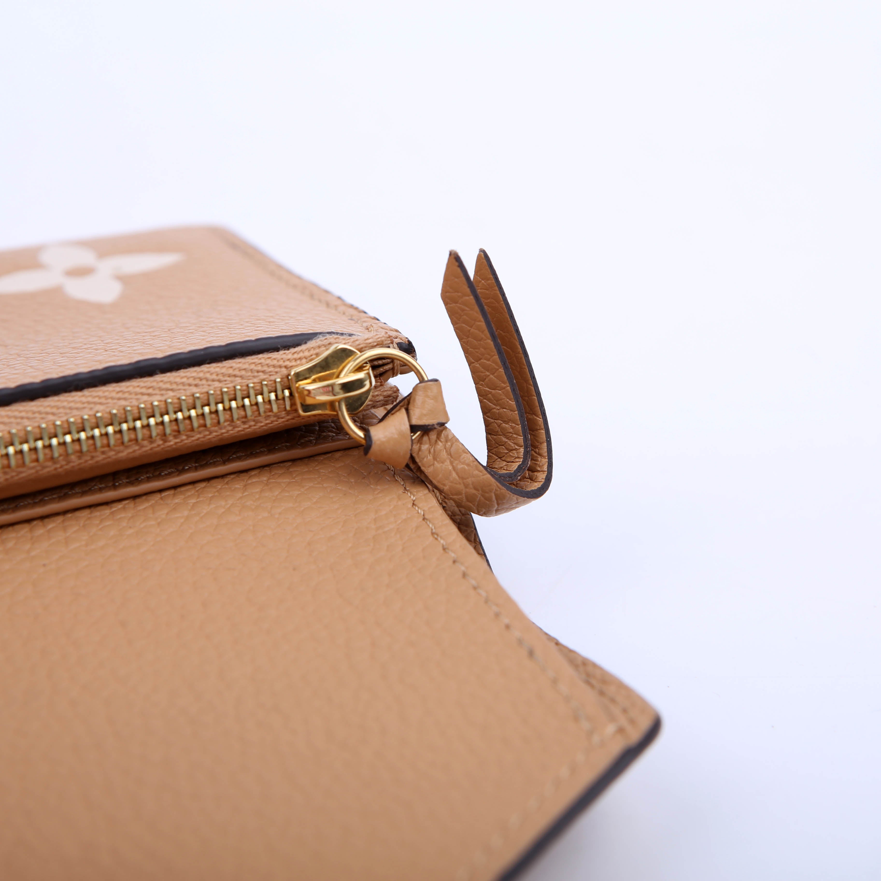 Louis Vuitton Victorine Wallet Bicolor Empreinte Tan