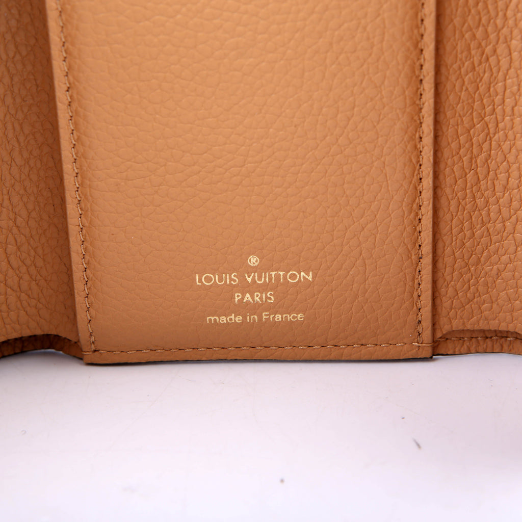 Louis Vuitton Victorine Wallet Bicolor Empreinte Tan