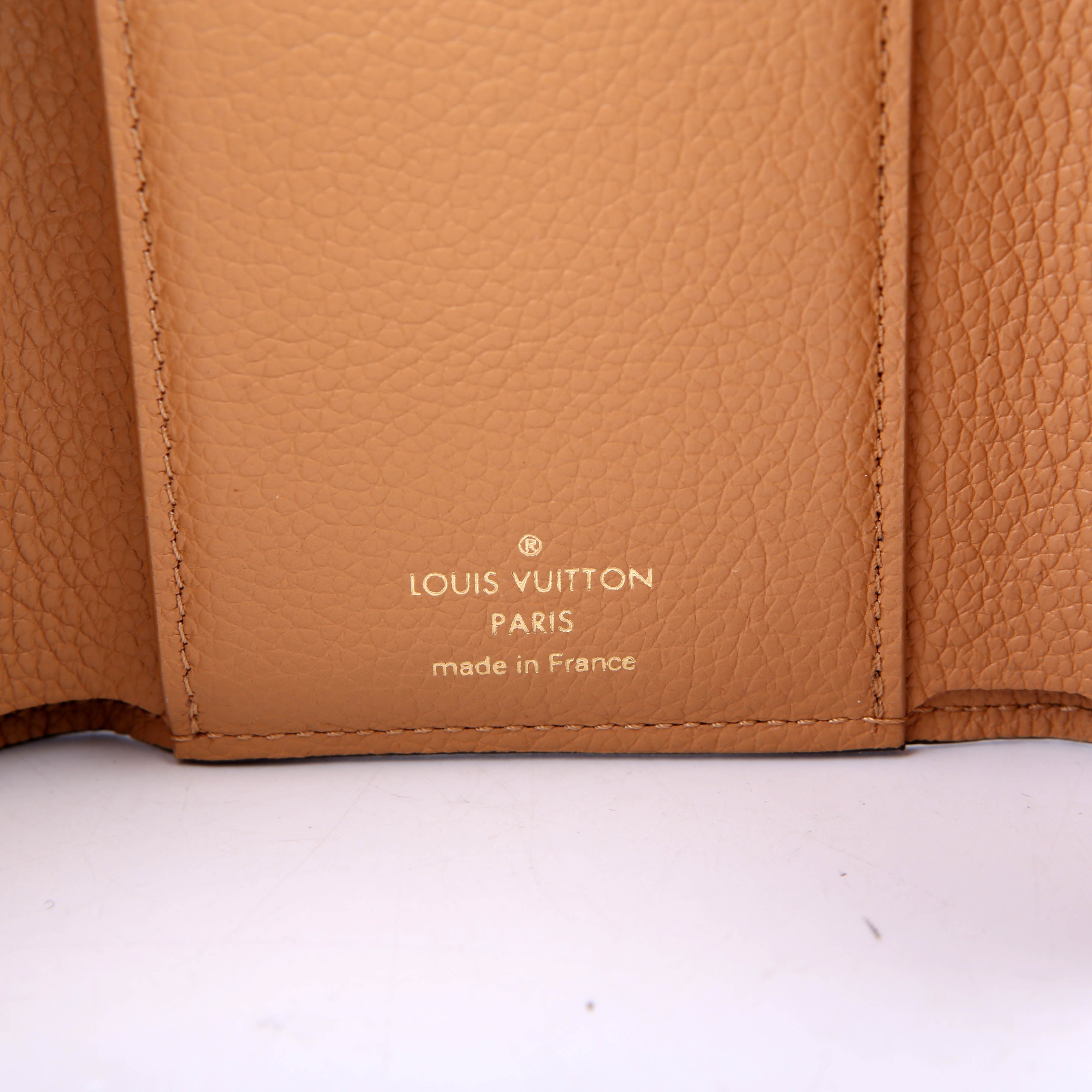 Louis Vuitton Victorine Wallet Bicolor Empreinte Tan