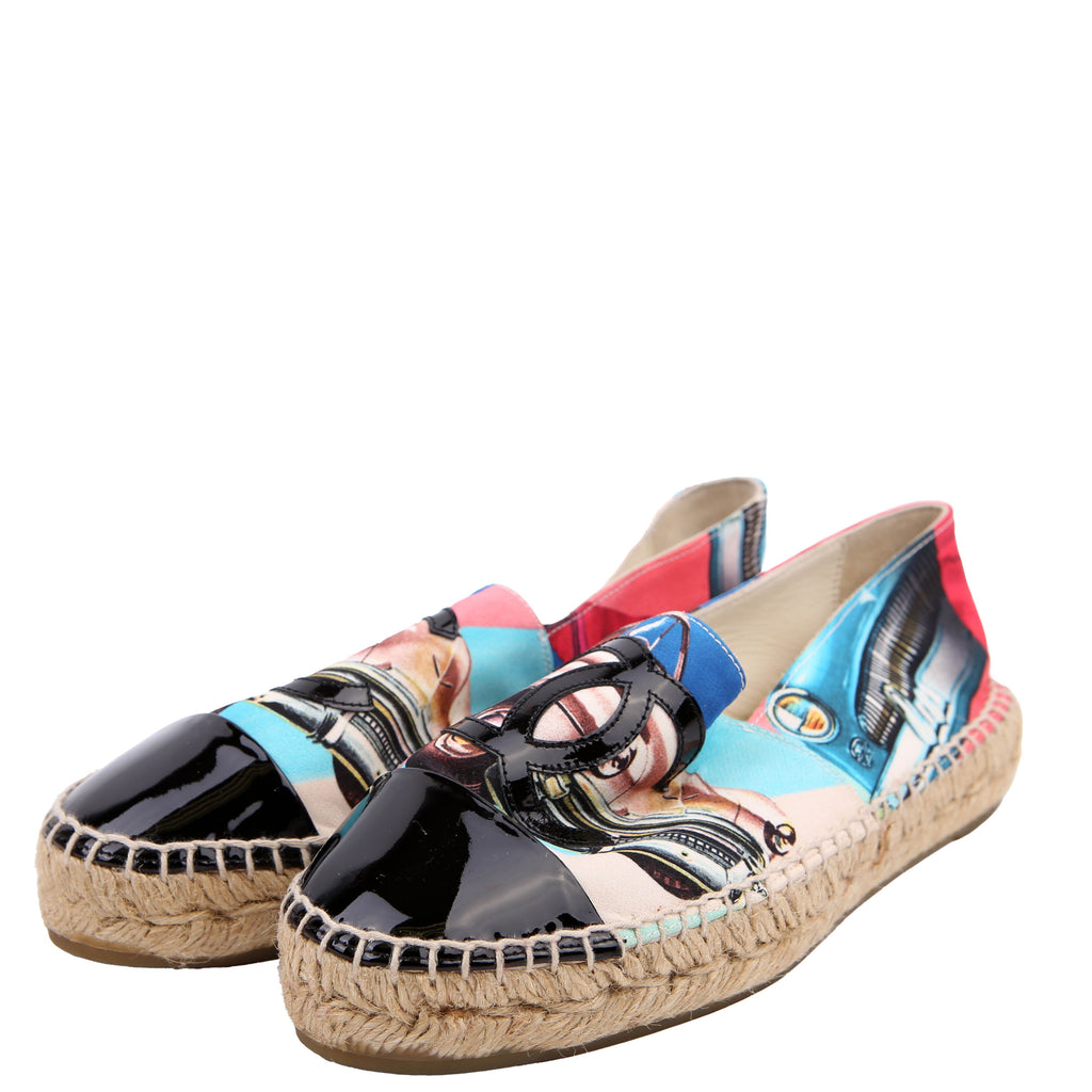 Chanel Espadrille Flats Size 35 Multicolor