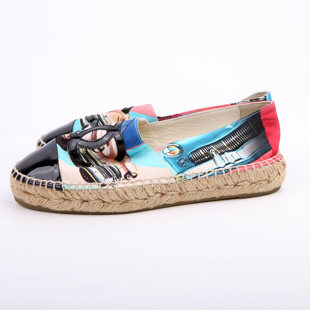 Chanel Espadrille Flats Size 35 Multicolor