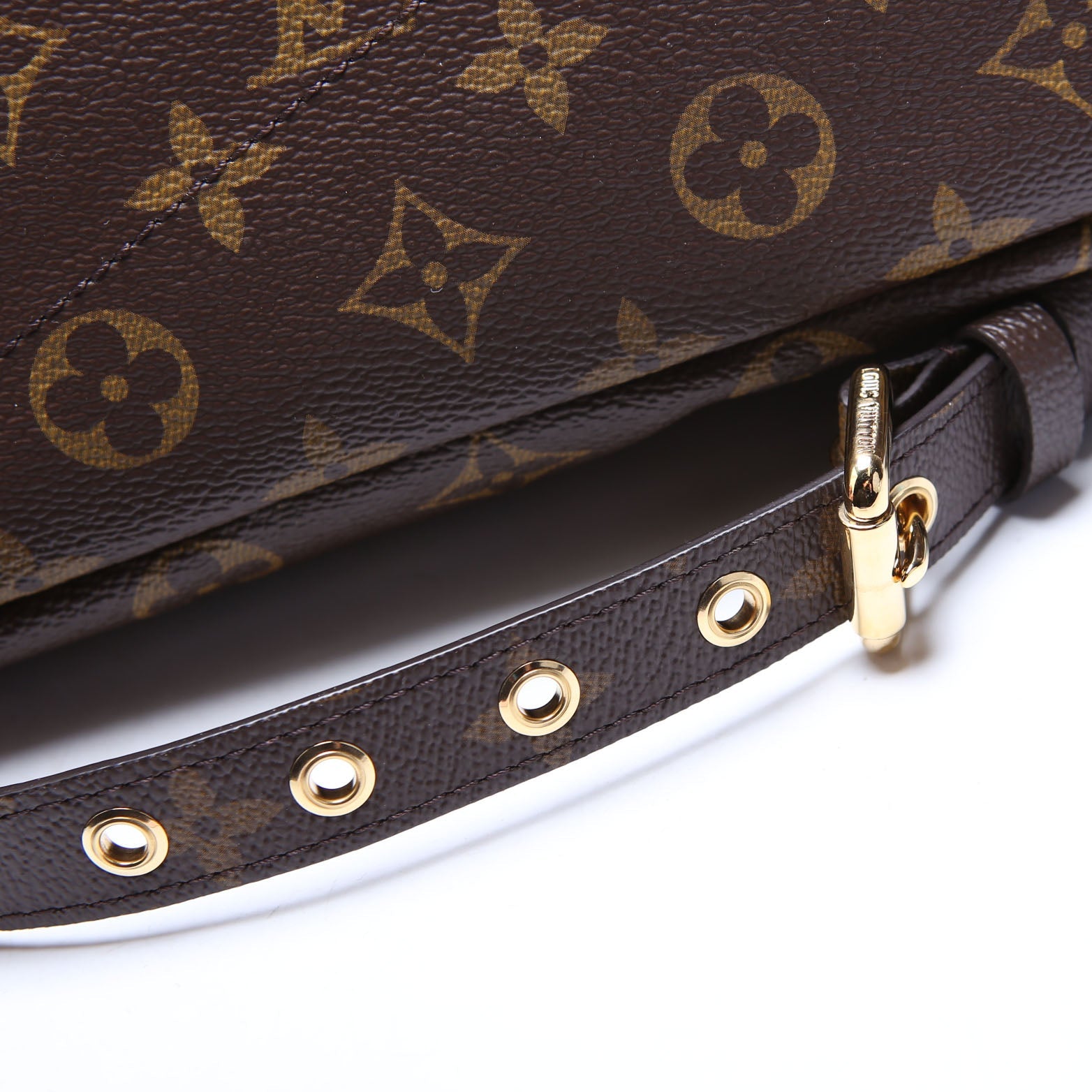 Louis Vuitton Pallas Tote Monogram Leather Side Berry