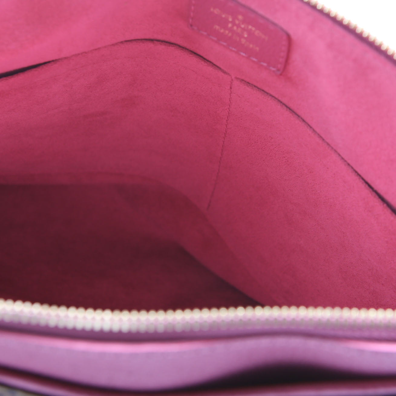 Louis Vuitton Pallas Tote Monogram Leather Side Berry