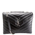 Saint Laurent LouLou Medium Quilted 574946 Black