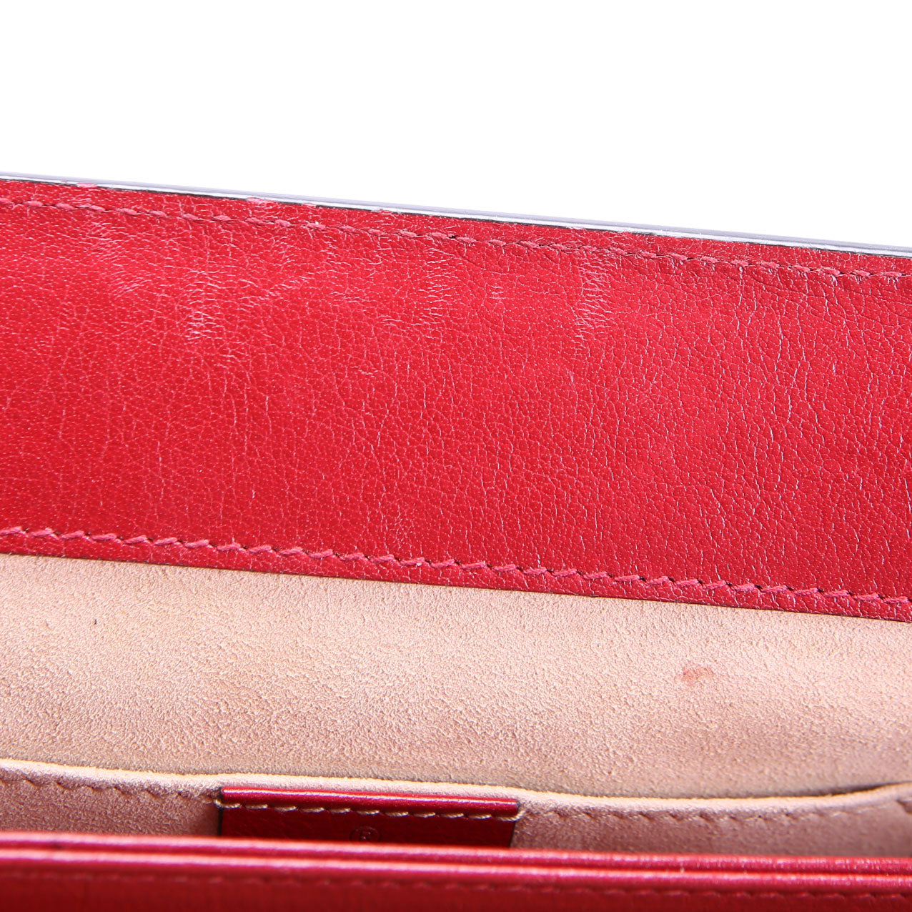 Gucci 503877 Ophidia Suede Shoulder Small Navy/Red
