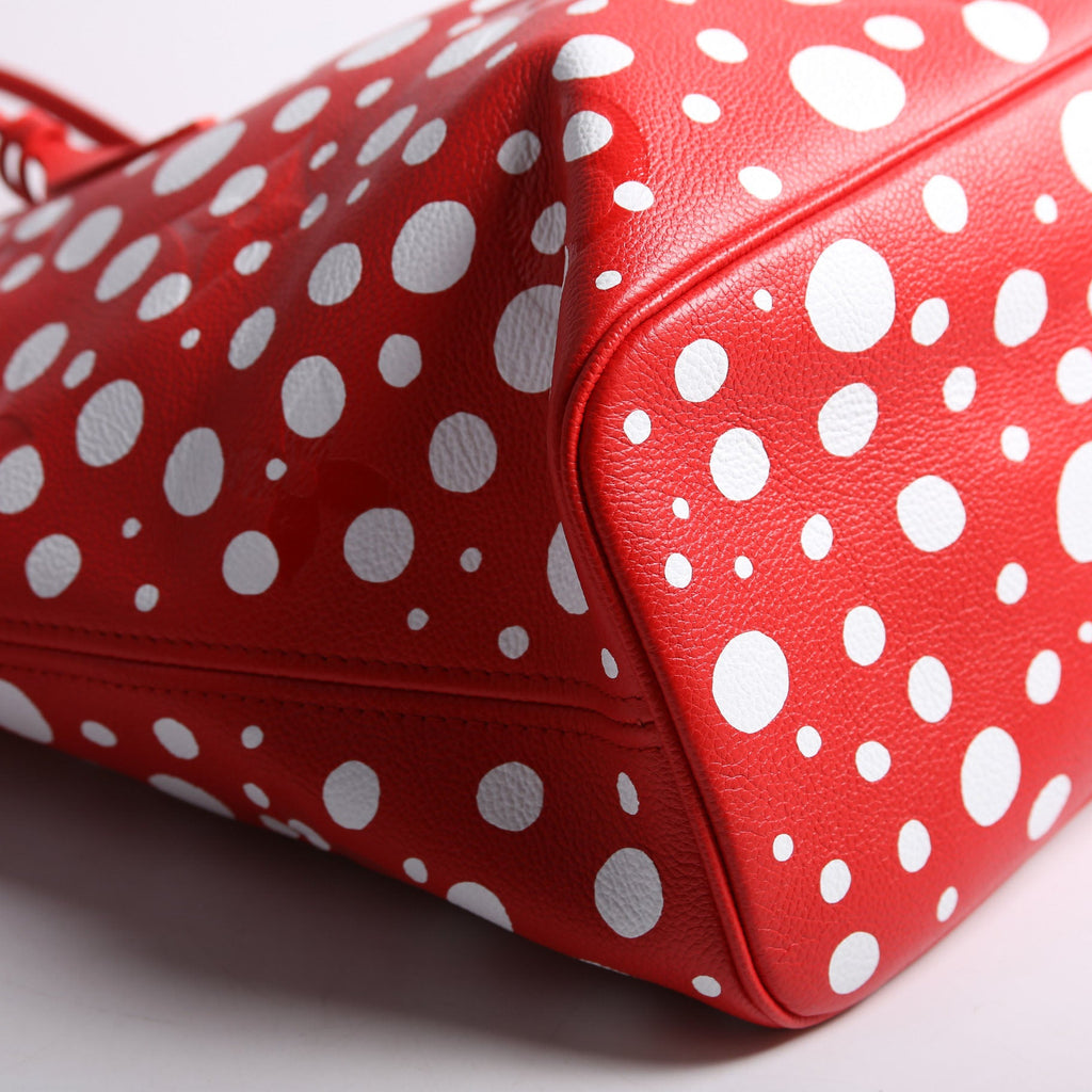 Louis Vuitton LV x YK Infinity Dots Neverfull with Wallet MM Empreinte Red and White