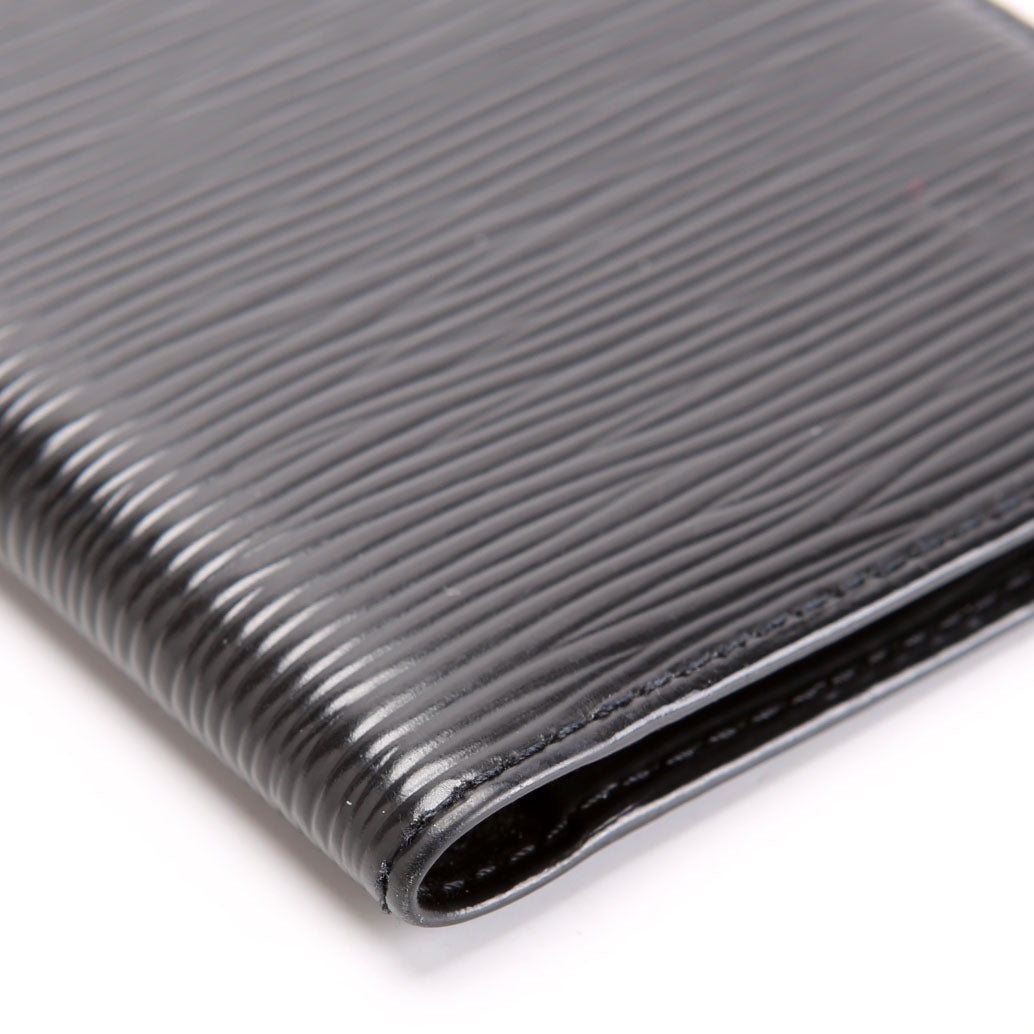 Louis Vuitton Checkbook Cover Epi Black