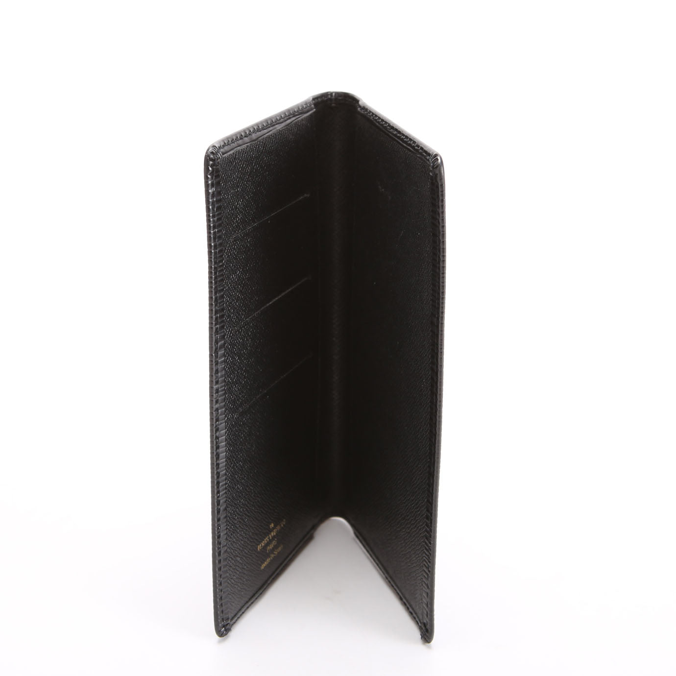 Louis Vuitton Checkbook Cover Epi Black