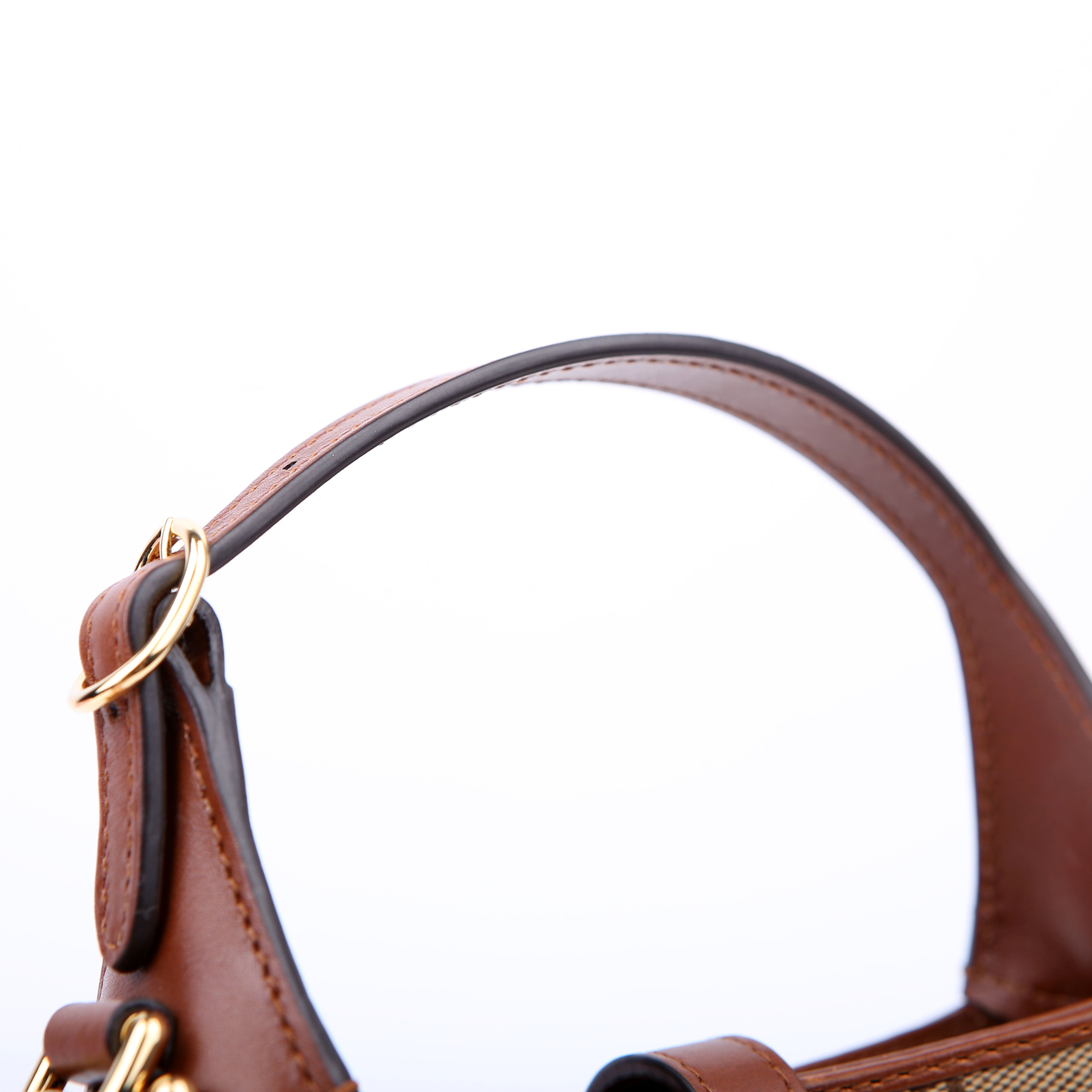 Gucci 675799 Jackie 1961 Crystal GG Canvas Mini Shoulder Bag Brown