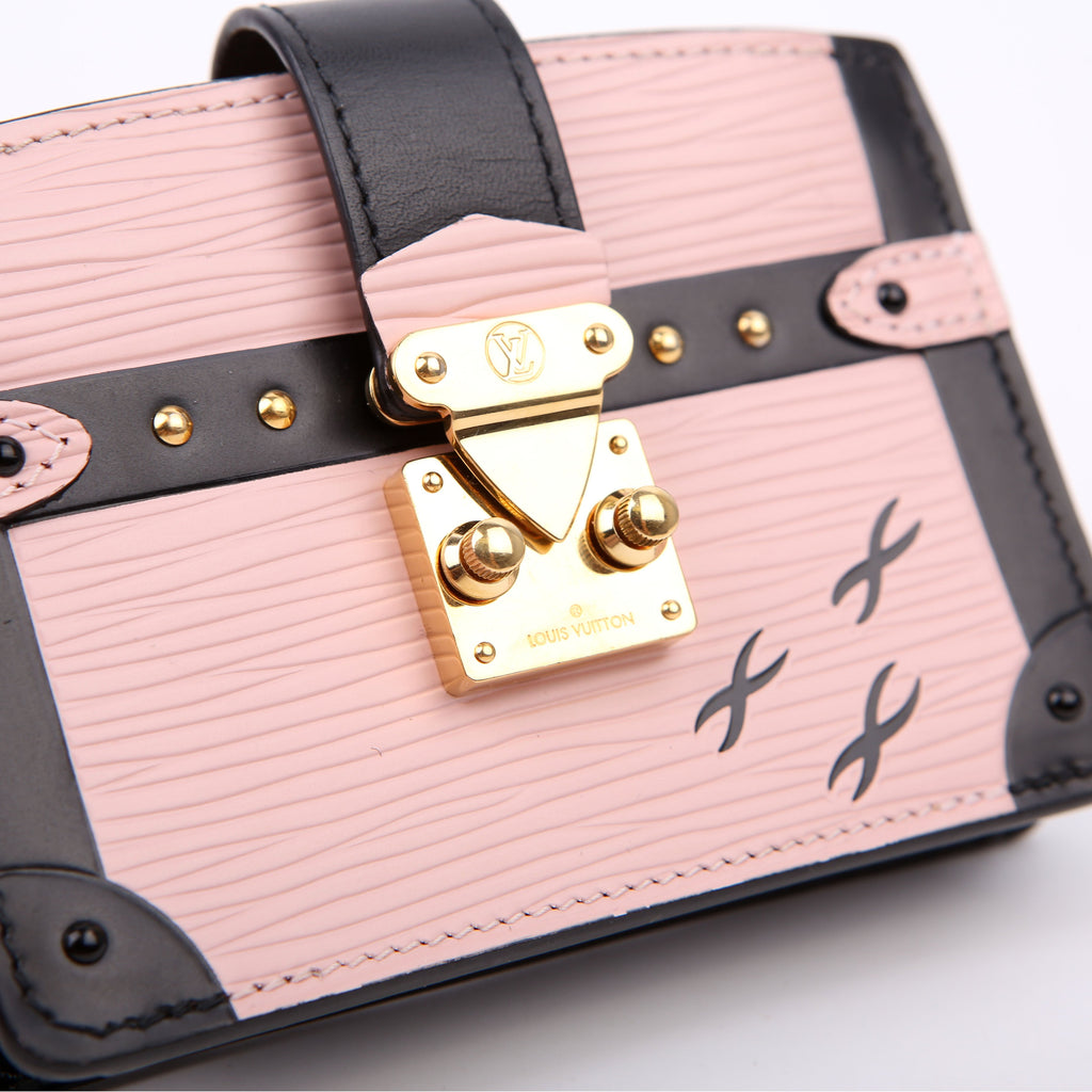 Louis Vuitton Trunk Multicartes Card Holder Epi Black/Pink