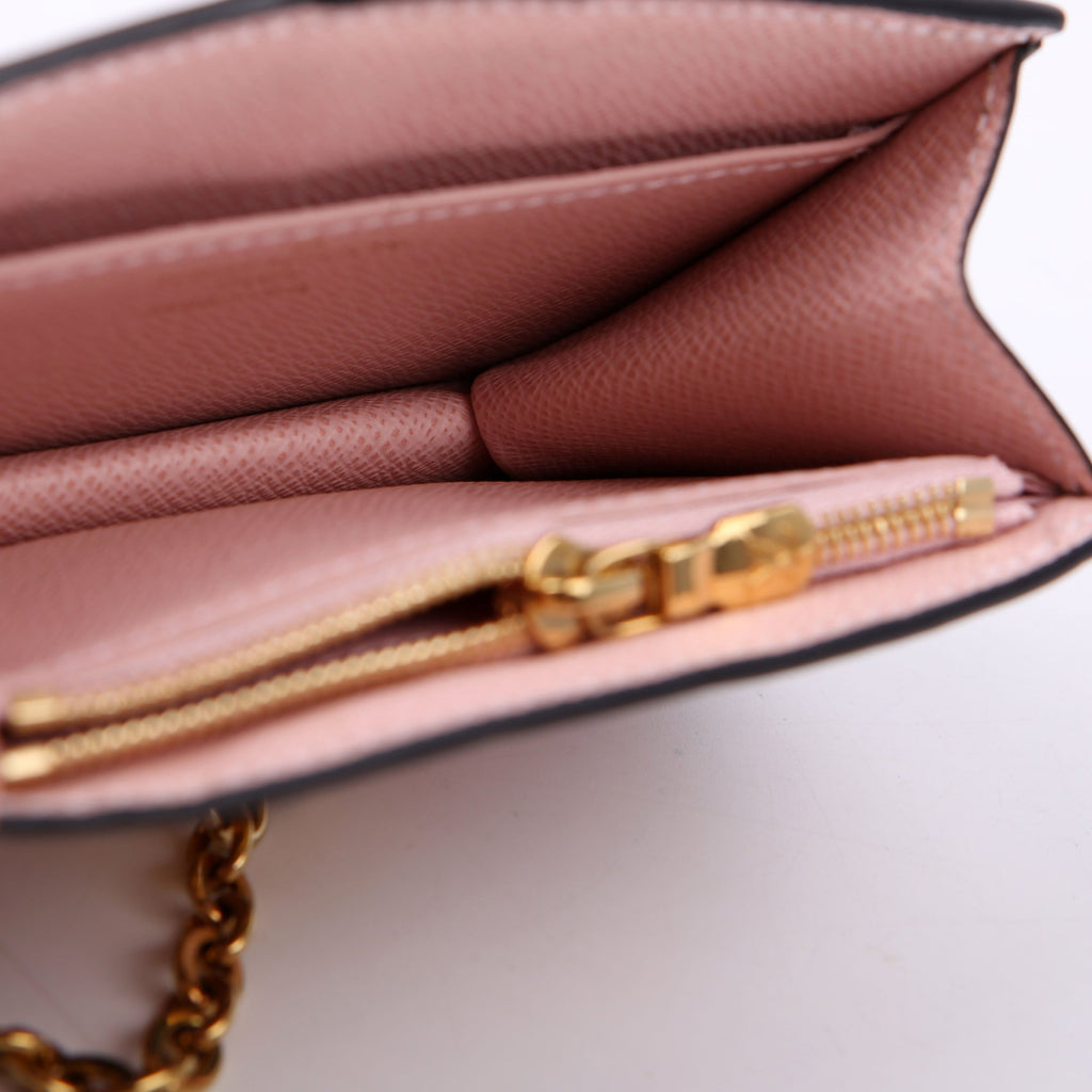 Louis Vuitton Trunk Multicartes Card Holder Epi Black/Pink