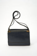 Loewe Anagram Navy Blue Leather Crossbody