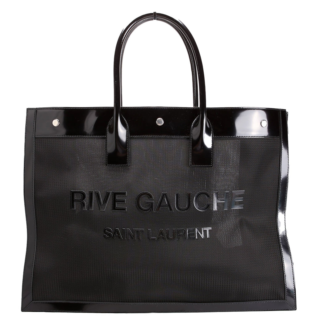 Saint Laurent Rive Gauche Mesh Patent 742681 Black