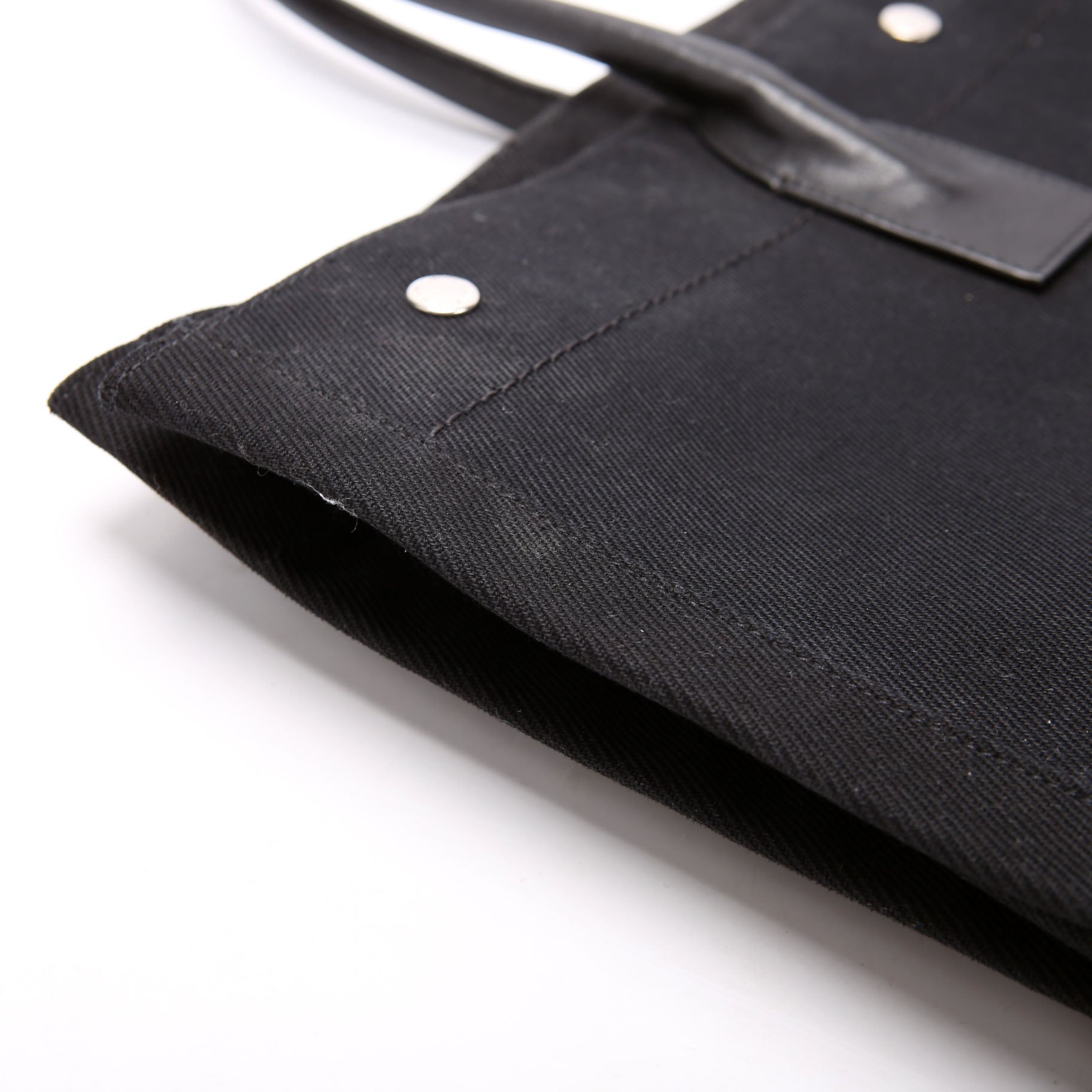 Saint Laurent Rive Gauche Canvas Tote Bag 499290 Black
