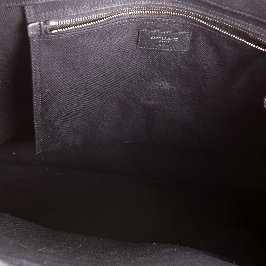 Saint Laurent Rive Gauche Canvas Tote Bag 499290 Black