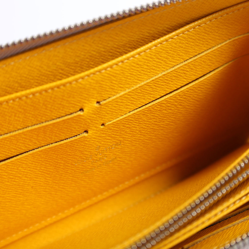 Louis Vuitton Zippy Wallet Epi Gray/Yellow