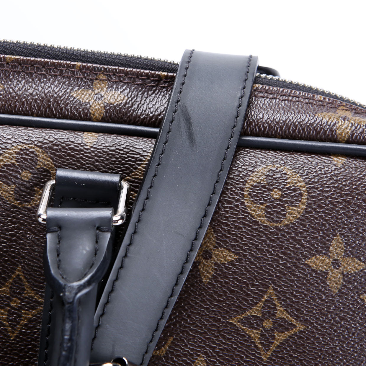 Louis Vuitton Porte Documents Voyage PM Macassar Black